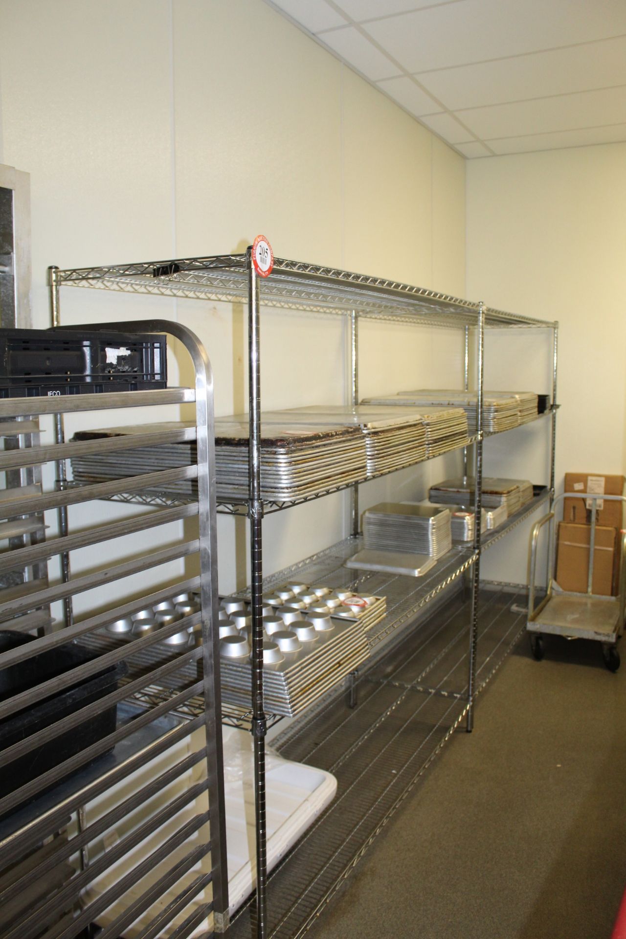 (2) Sections of Adjustable Metal Shelving 72" x 24" x 72"