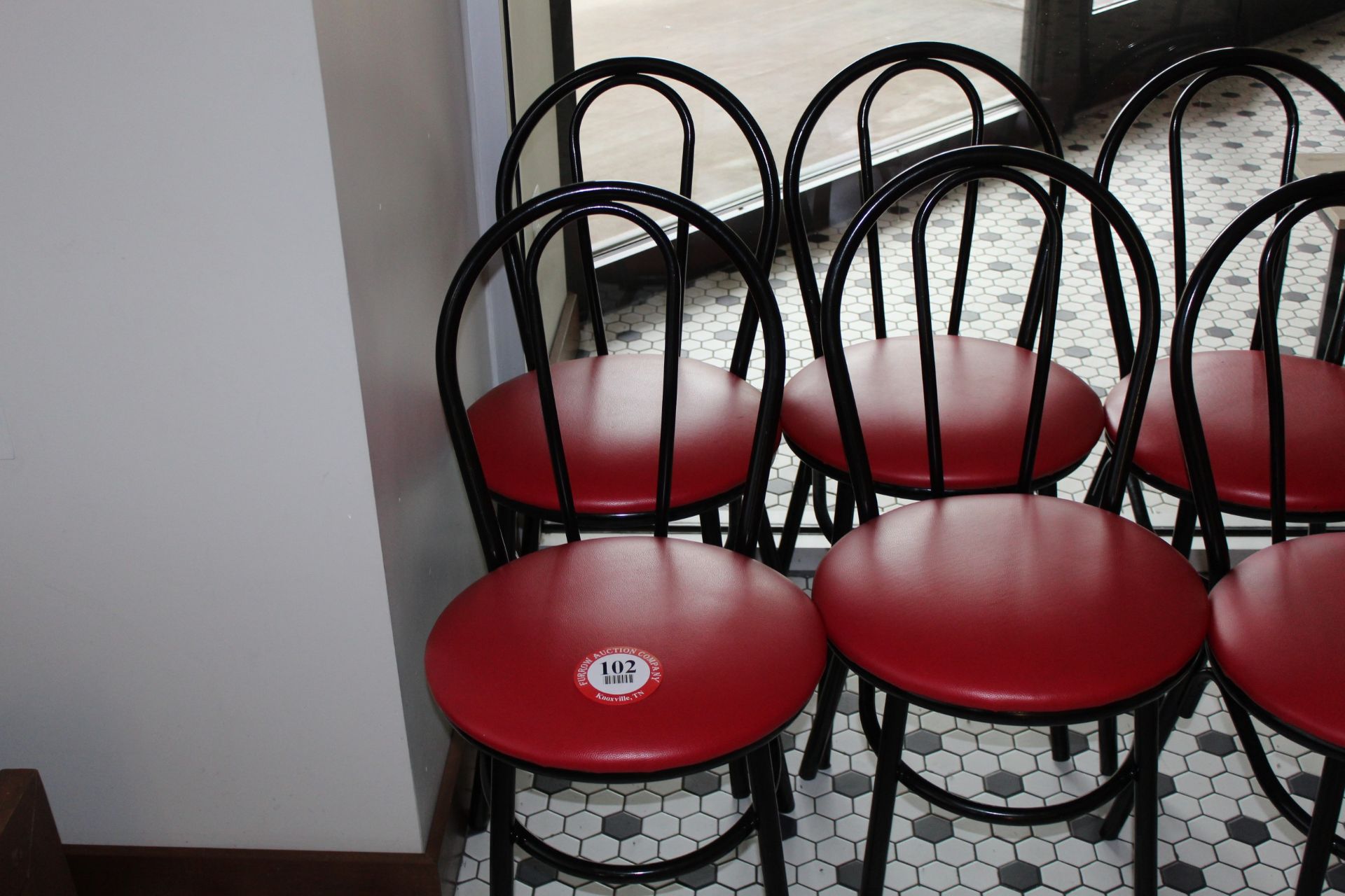 (6) Metal Framed Cushion Bottom Side Chairs