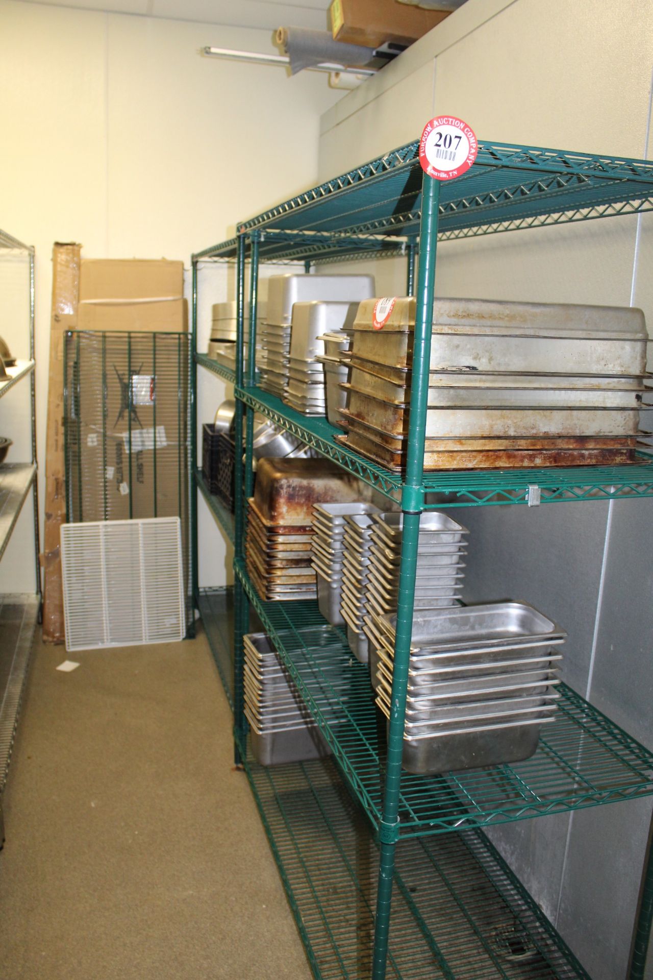 (2) Sections 60" x 24" x 72" Adjustable Metal Shelving