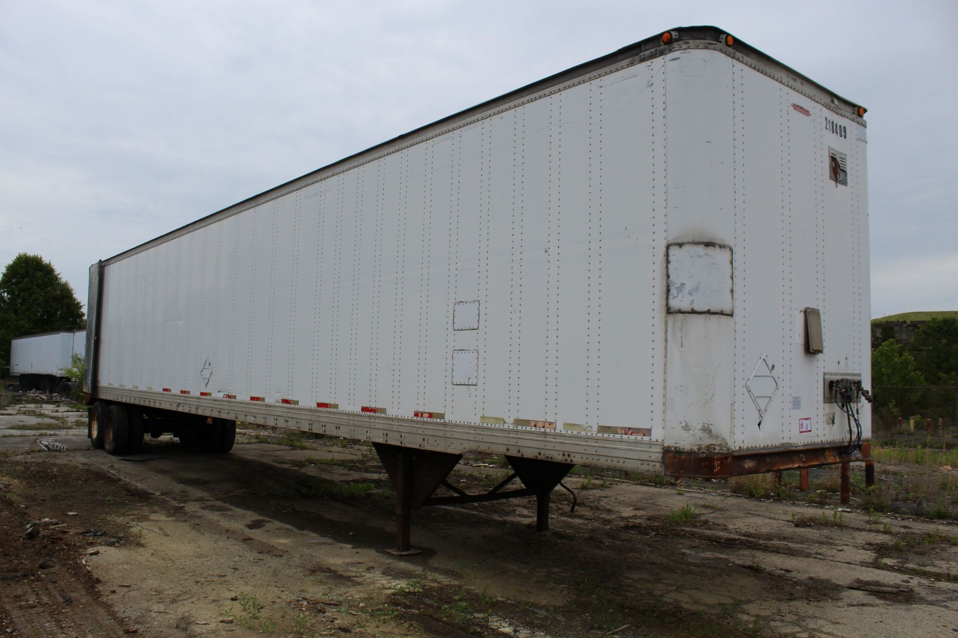 1998 Trailmobile 53' Dry Van Storage Trailer, Plexi Roof, NO TITLE EVER - Image 2 of 4