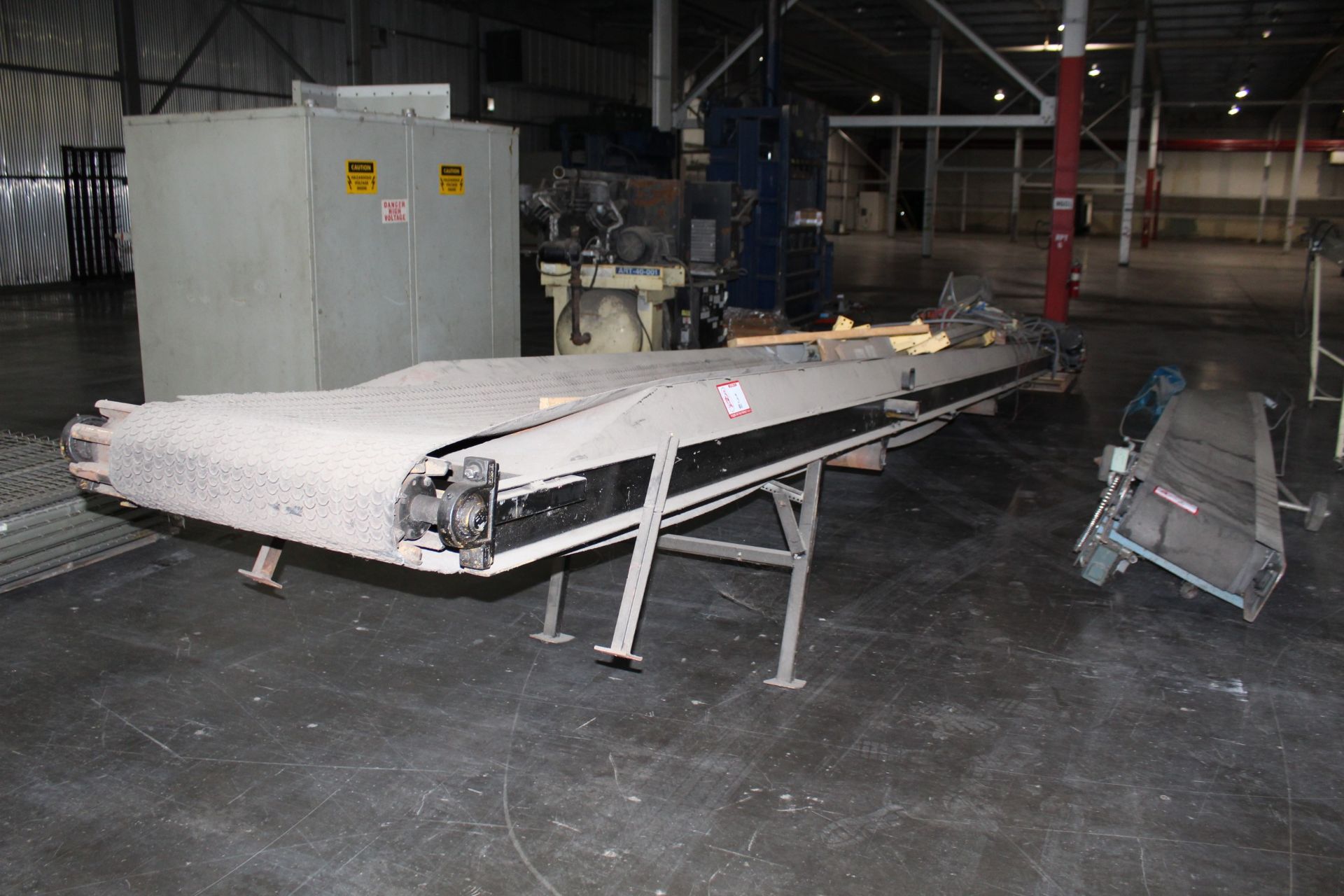 Custom 26" x 30' Belt Conveyor w/ Drive Motor