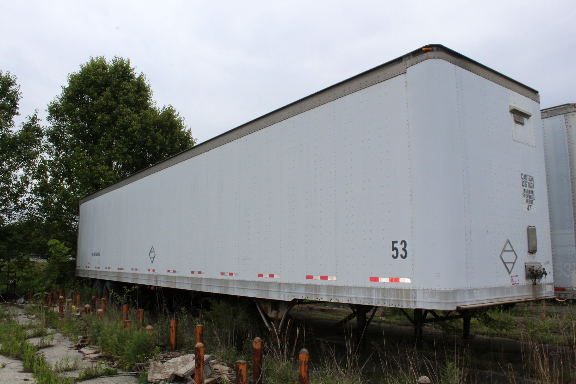 Great Dane 53' Dry Van Storage Trailer, Plexi Roof, NO TITLE EVER