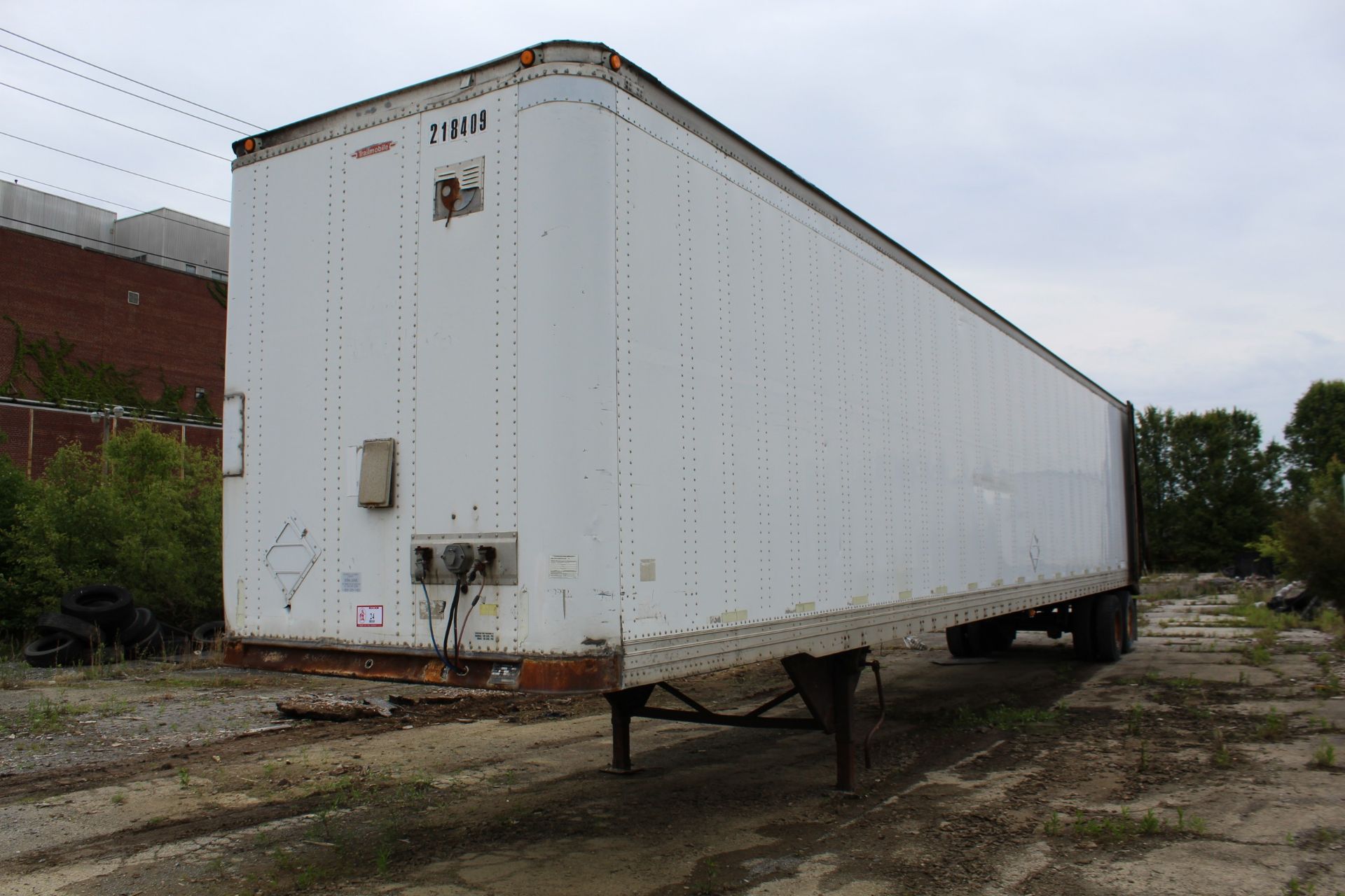 1998 Trailmobile 53' Dry Van Storage Trailer, Plexi Roof, NO TITLE EVER