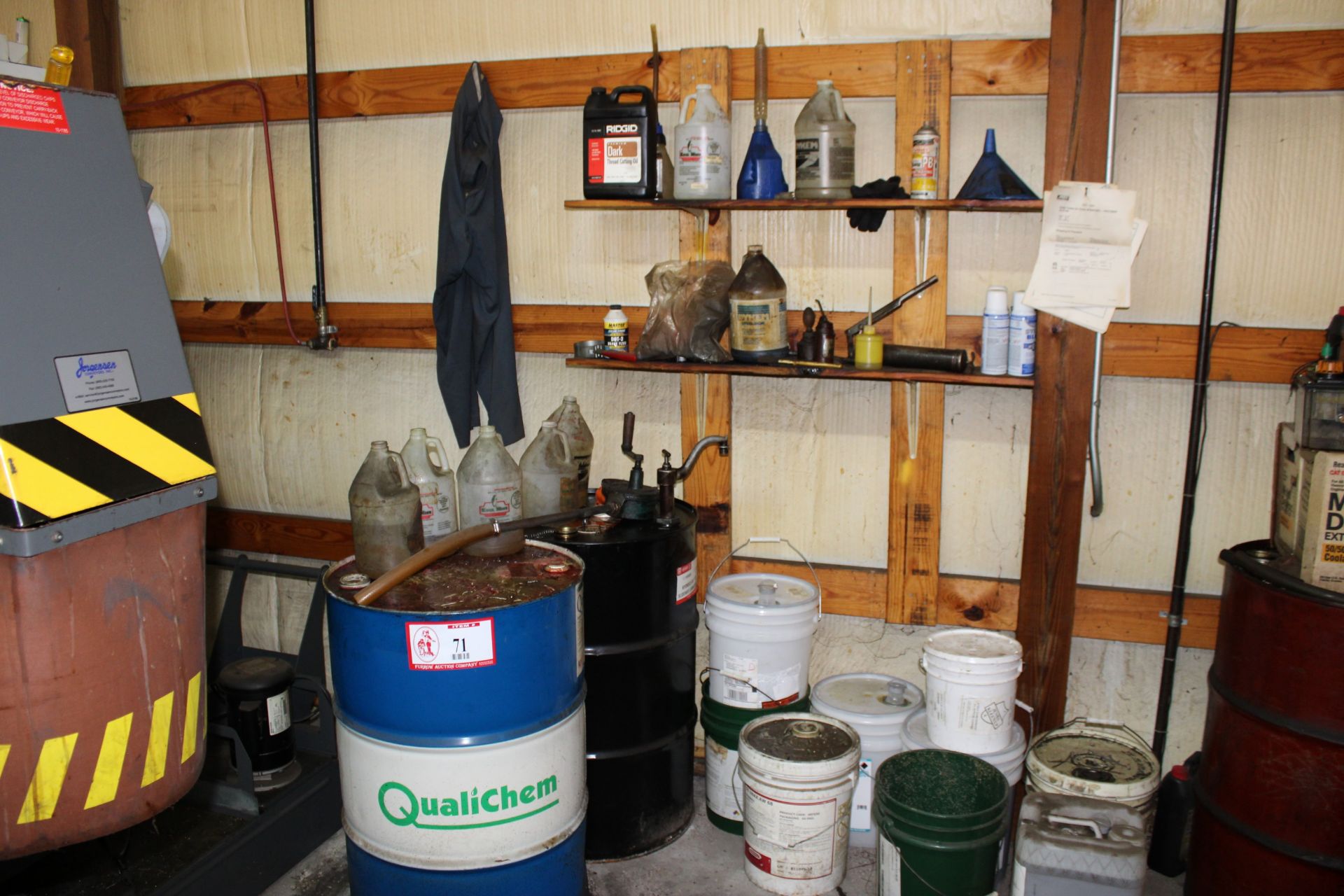 Various Cutting Oils, Lubricants, Etc.