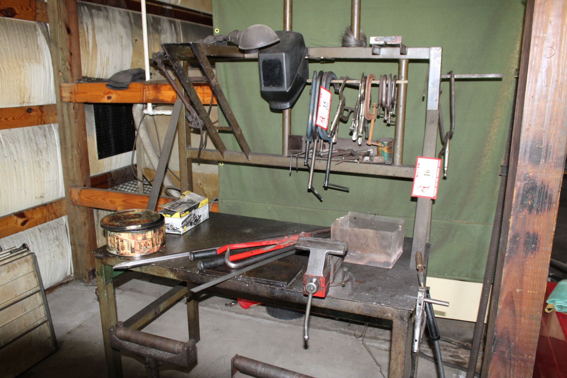 Custom Built Metal Work Table w/ 6" Jaw Vise