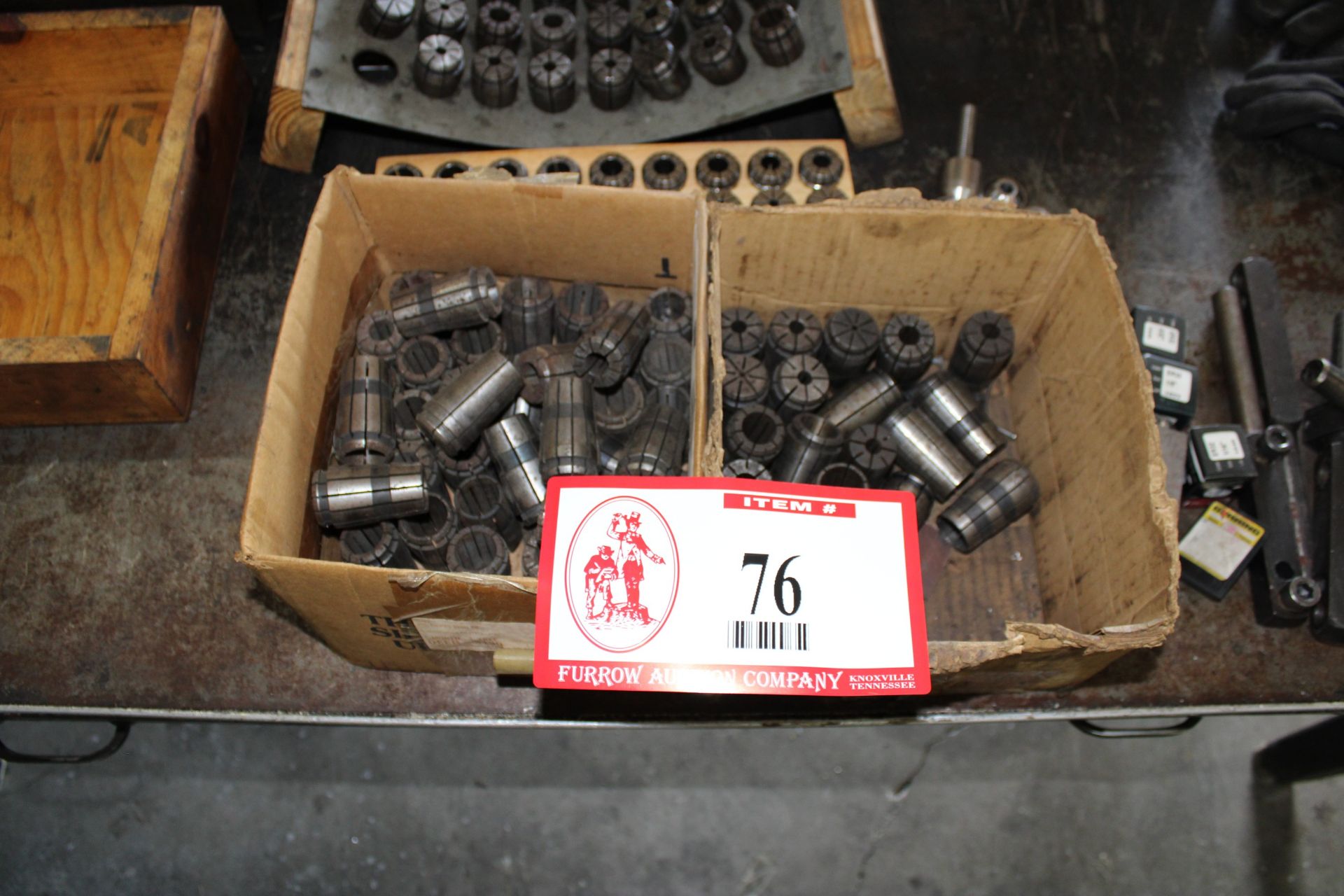 Large Quantity of Spring Collets, Tool Holders, Etc.