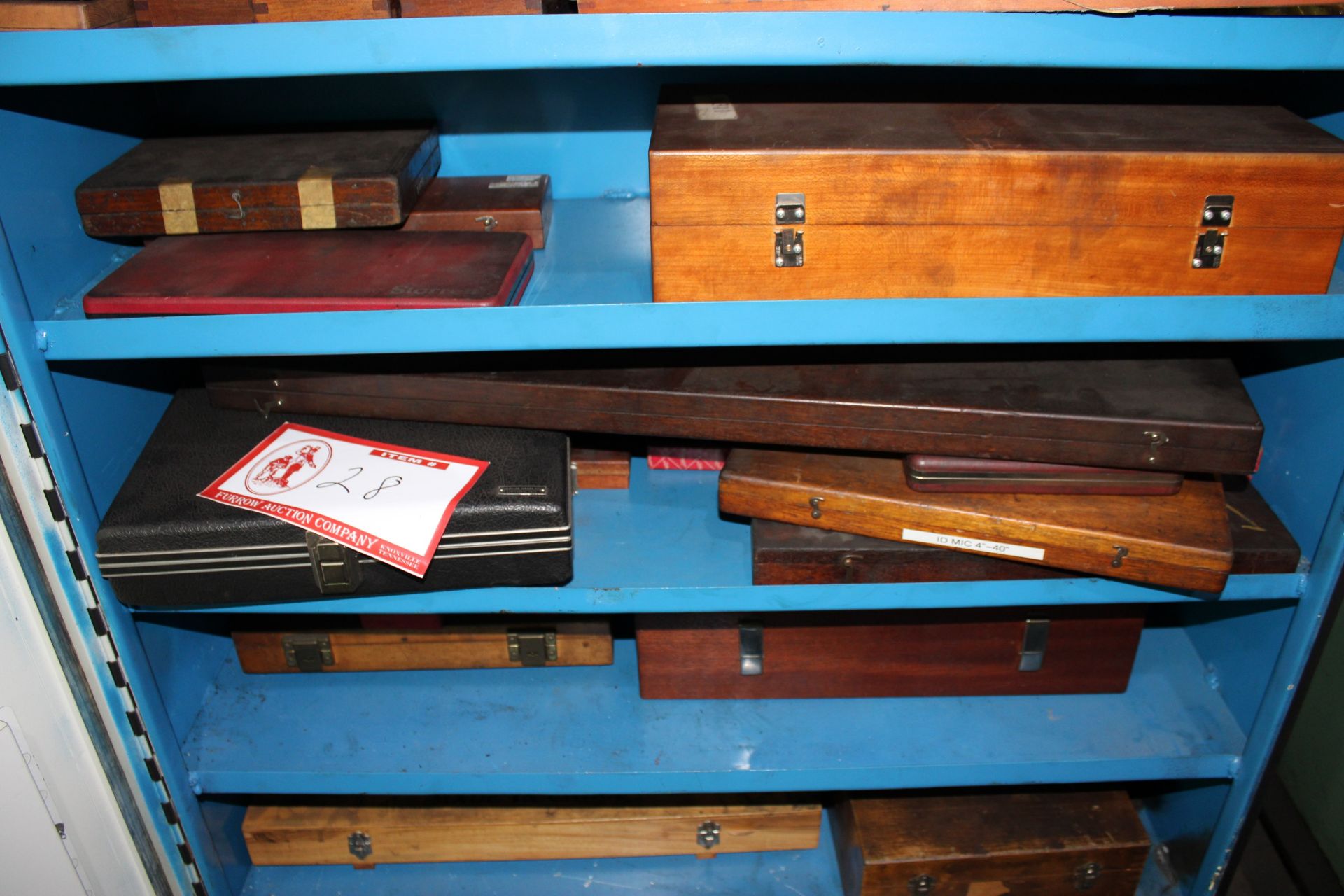 (1) Shelf to Include: Grove Gauge, (2) Inside Mite, 24" Vernier Caliper