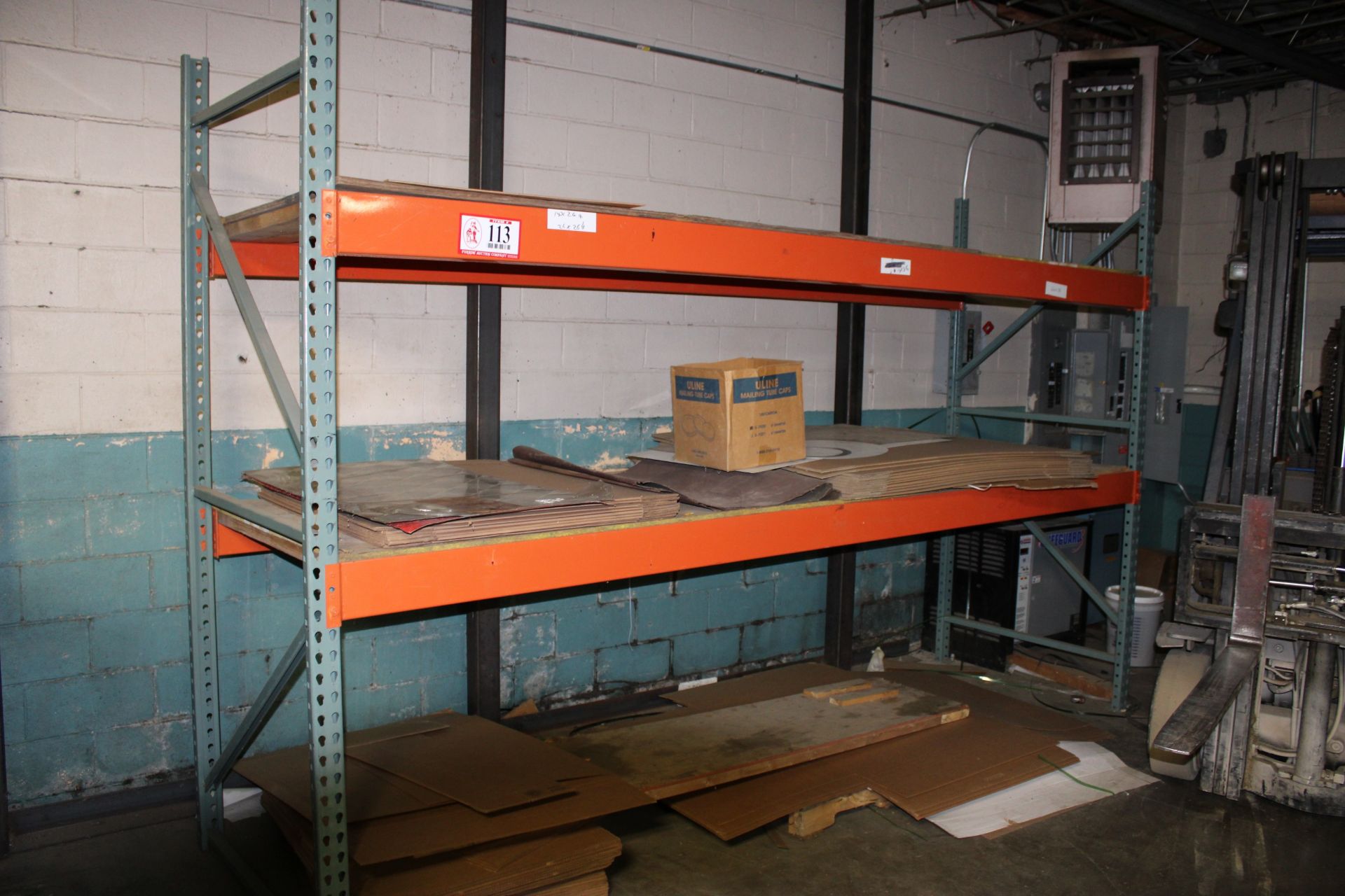 (1) Section Pallet Racking - 12' x 42" x 96"