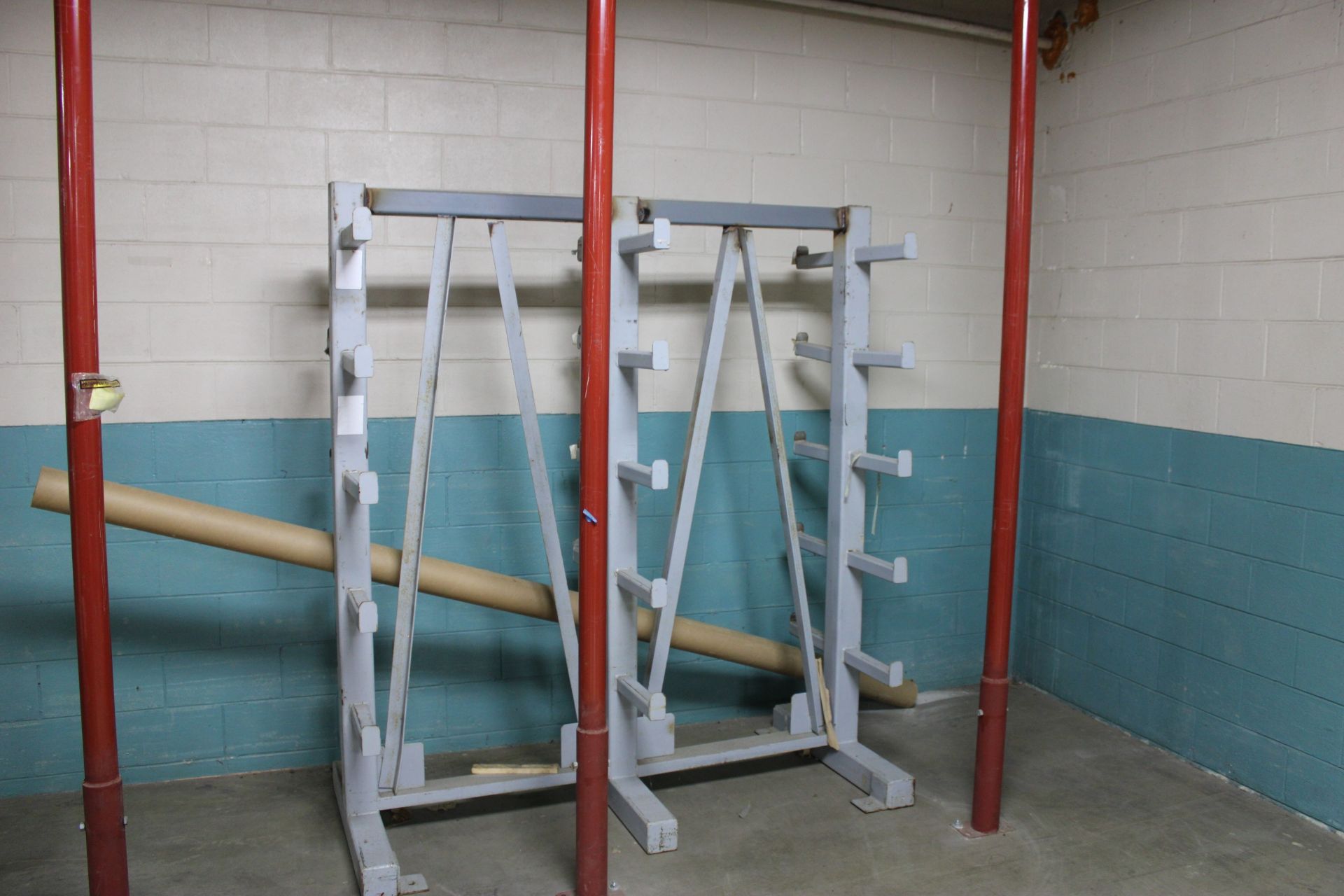 (2) Heavy Duty Metal Storage Racks - Image 2 of 3