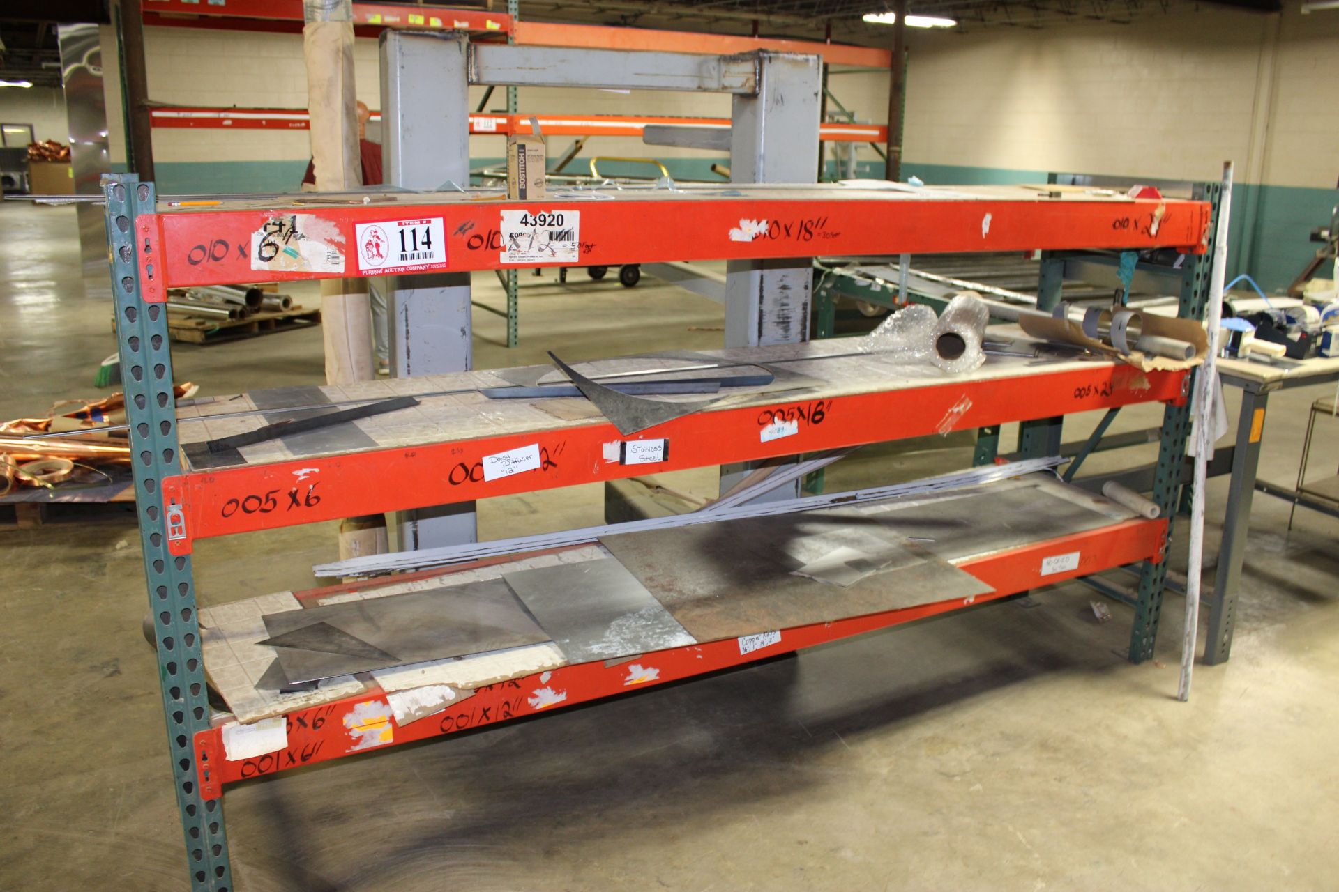 (1) Section Pallet Racking -10' x 24" x 60"