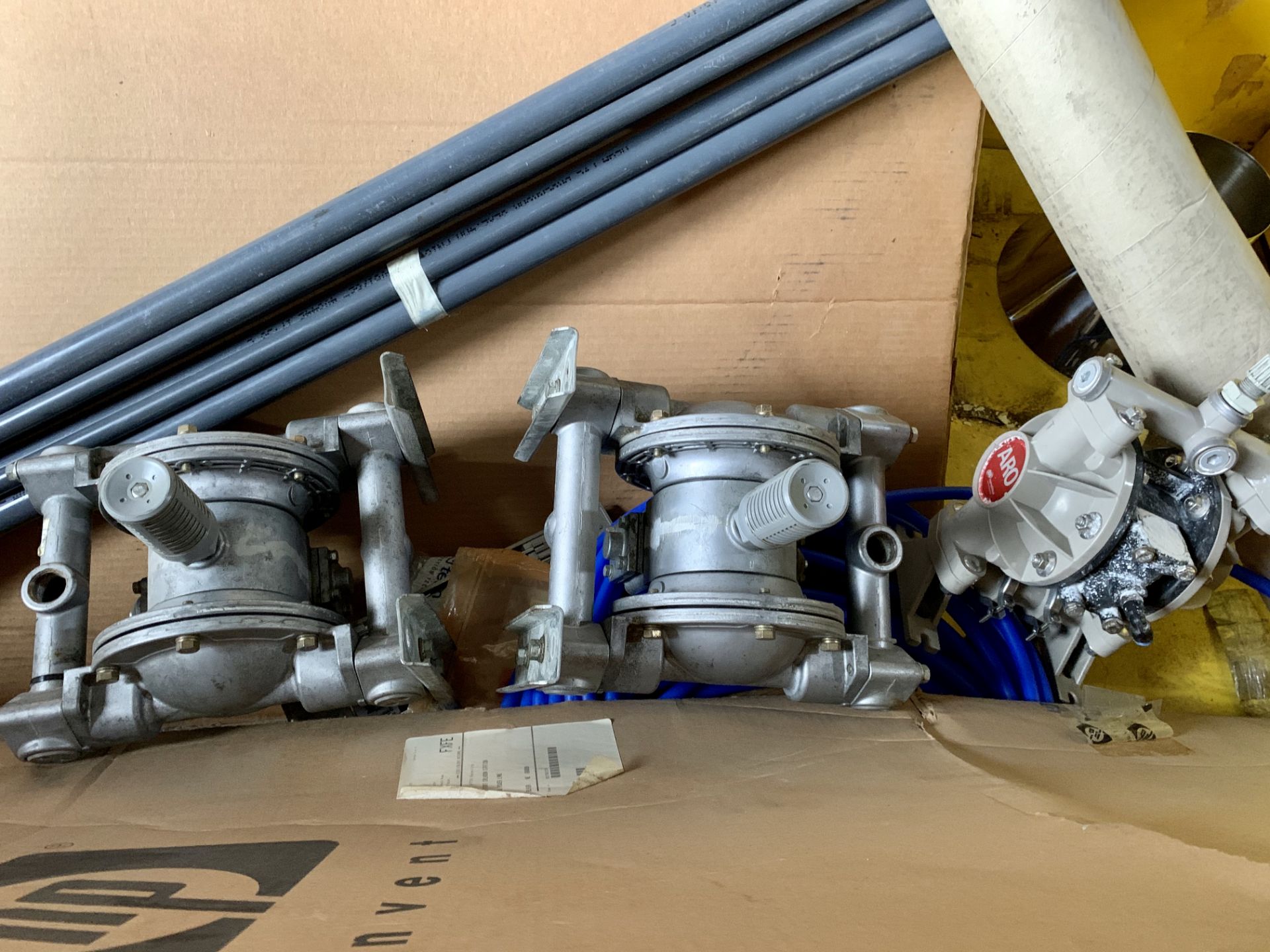 Steel Stillage (88"x44") of Assorted ARO Pumps, Plumbing & Server Parts - Image 2 of 4