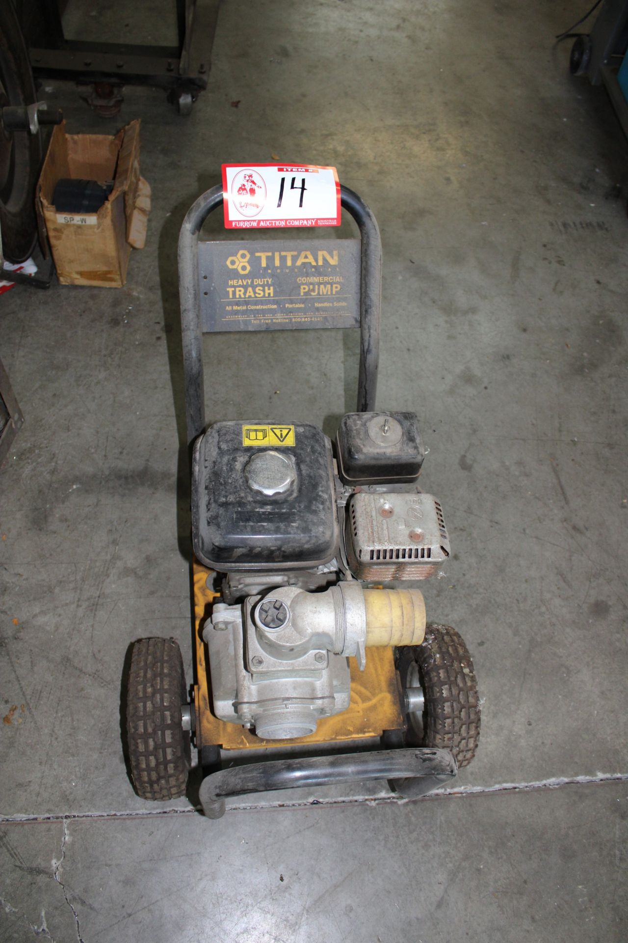 Titan 4" Trash Pump, Gas Engine