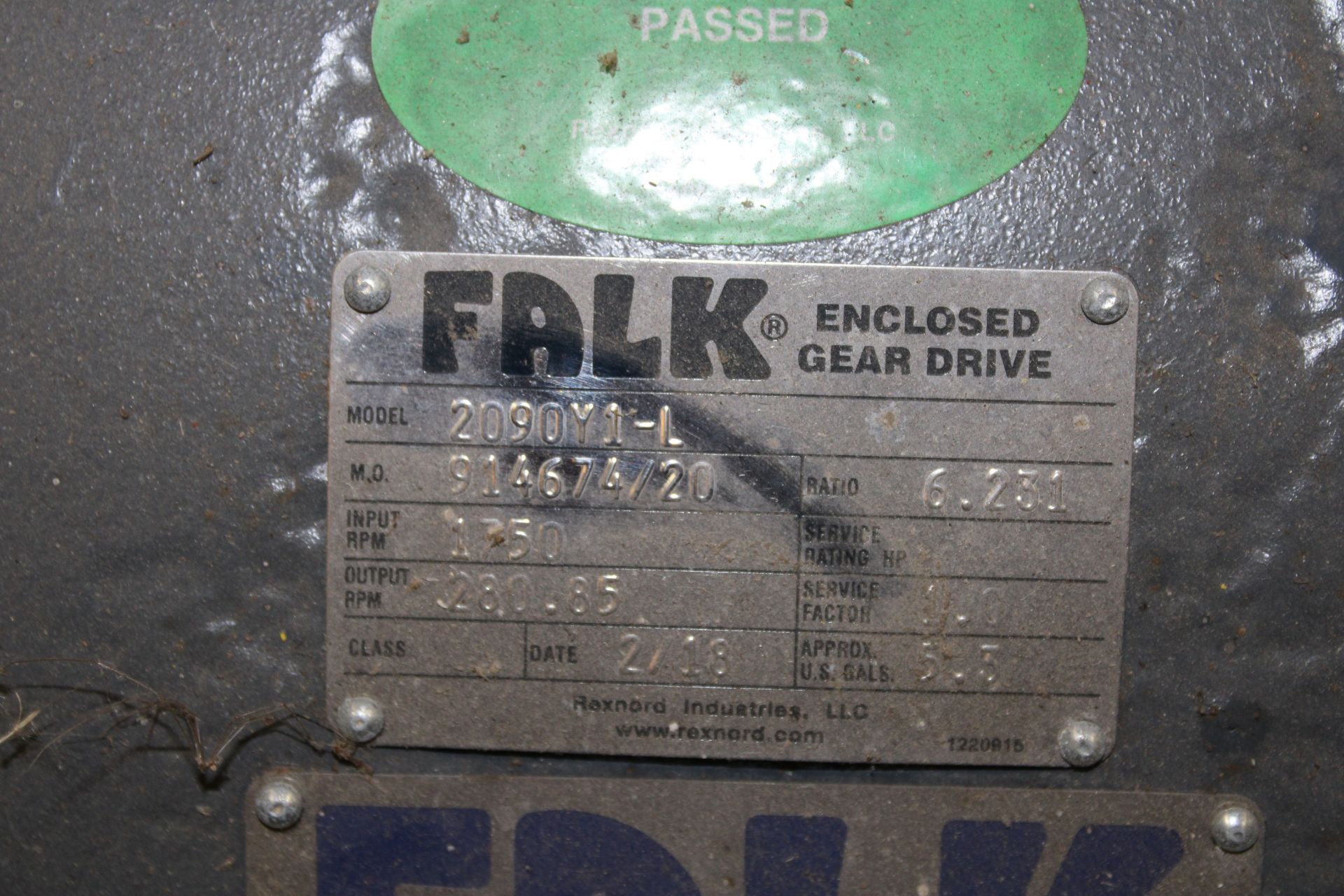 Falk Model 2090Y1-L Gear Drive Speed Reducer - Image 2 of 3