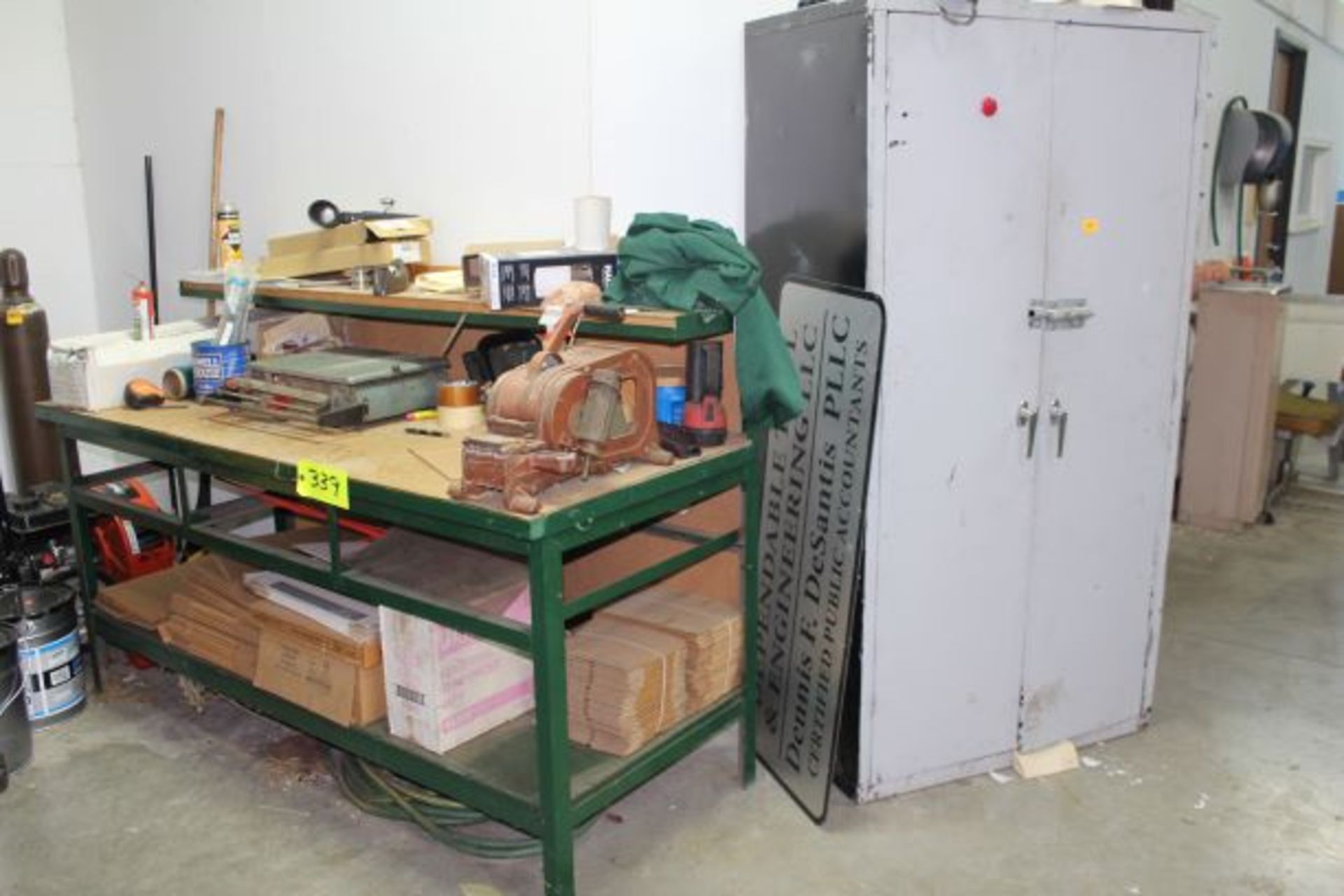 Shipping / Receiving Bench & Cabinet