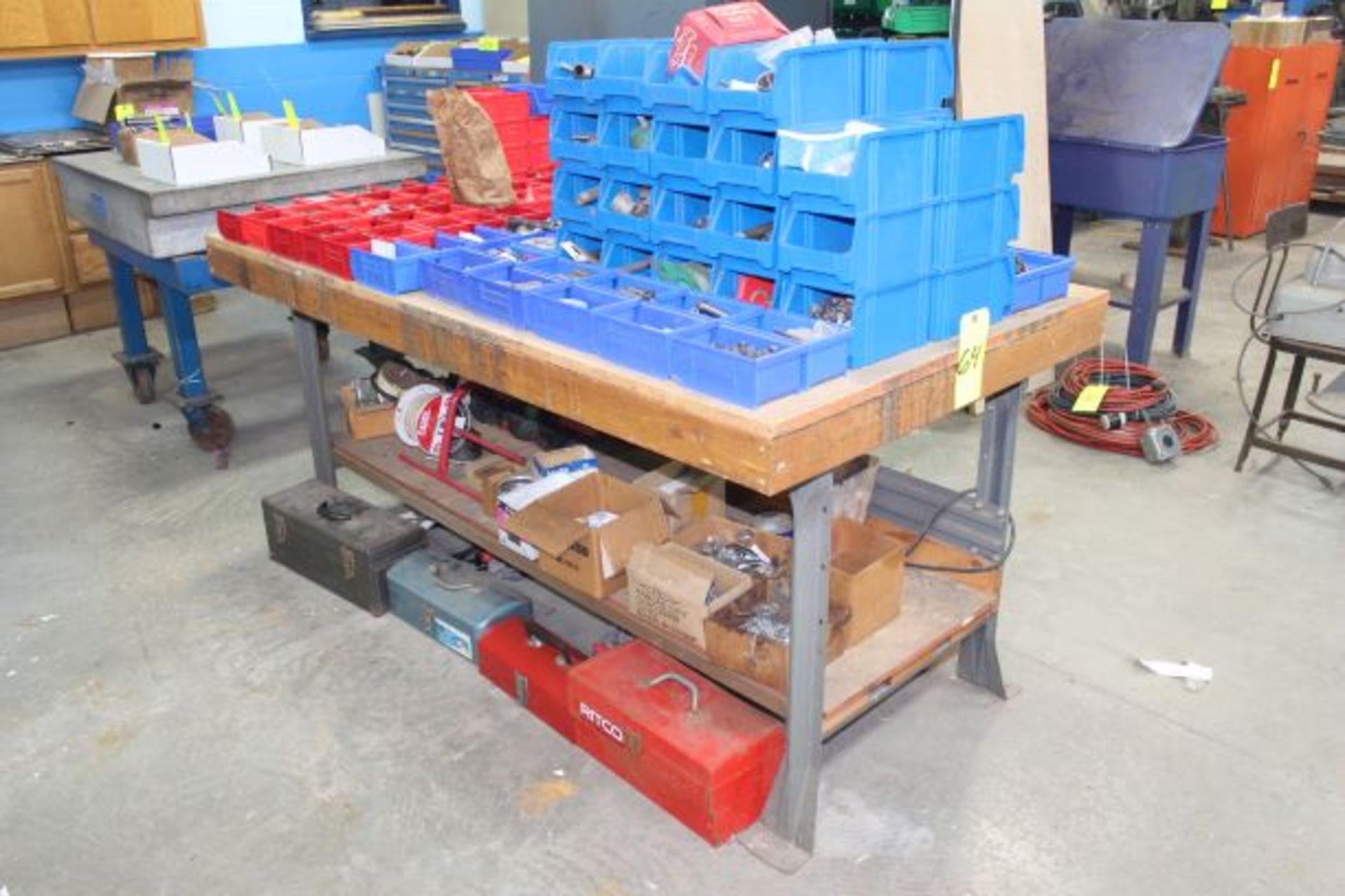 Lot of Assorted Hardware w/ Workbench