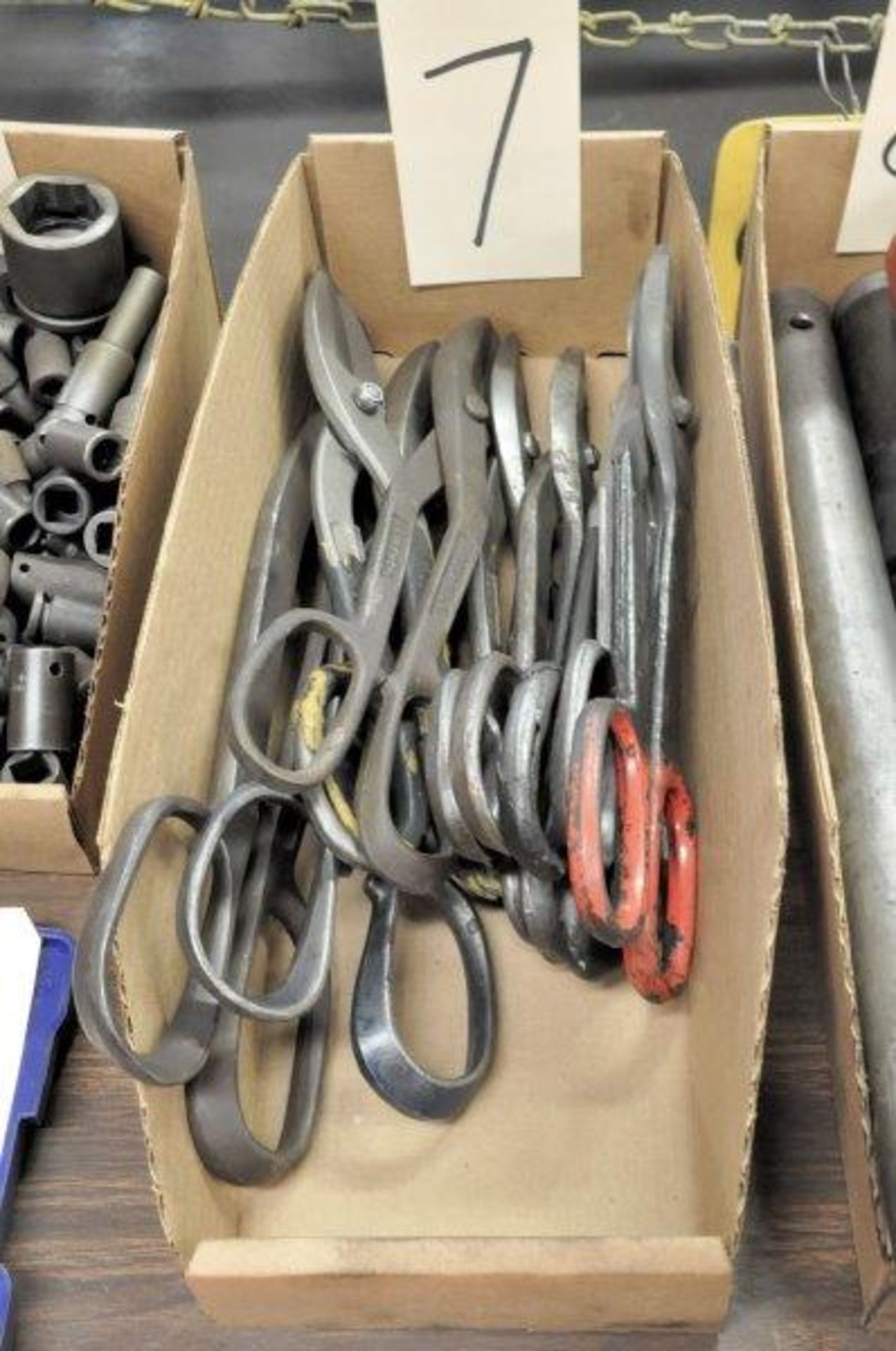 Lot-Tin Snips in (1) Box, (Metal Fab Room)