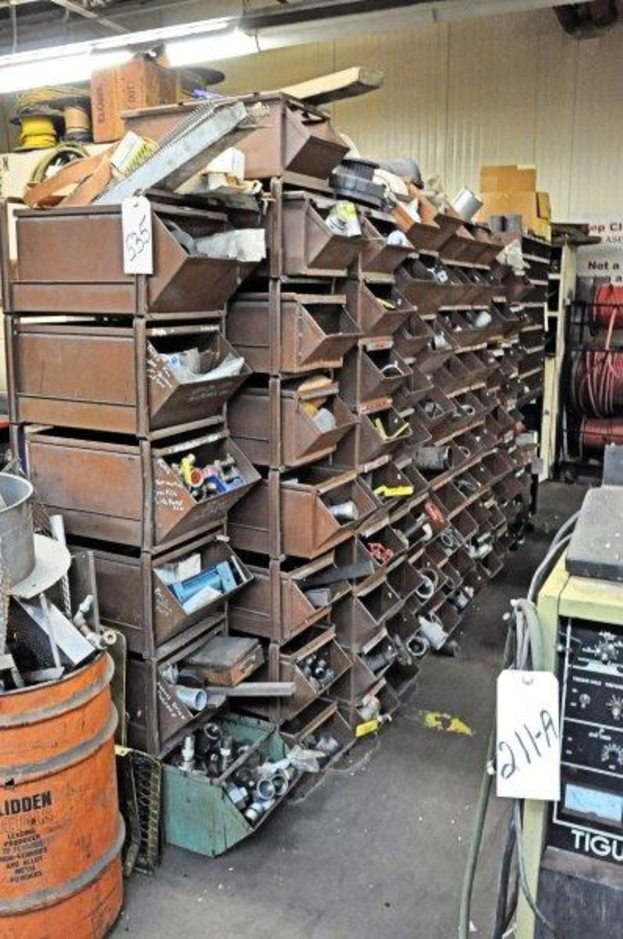 Lot-Bin Racks and Open Bin Organizers with Maintenance Contents in (1) Group, (Maintenance Crib) - Image 4 of 12