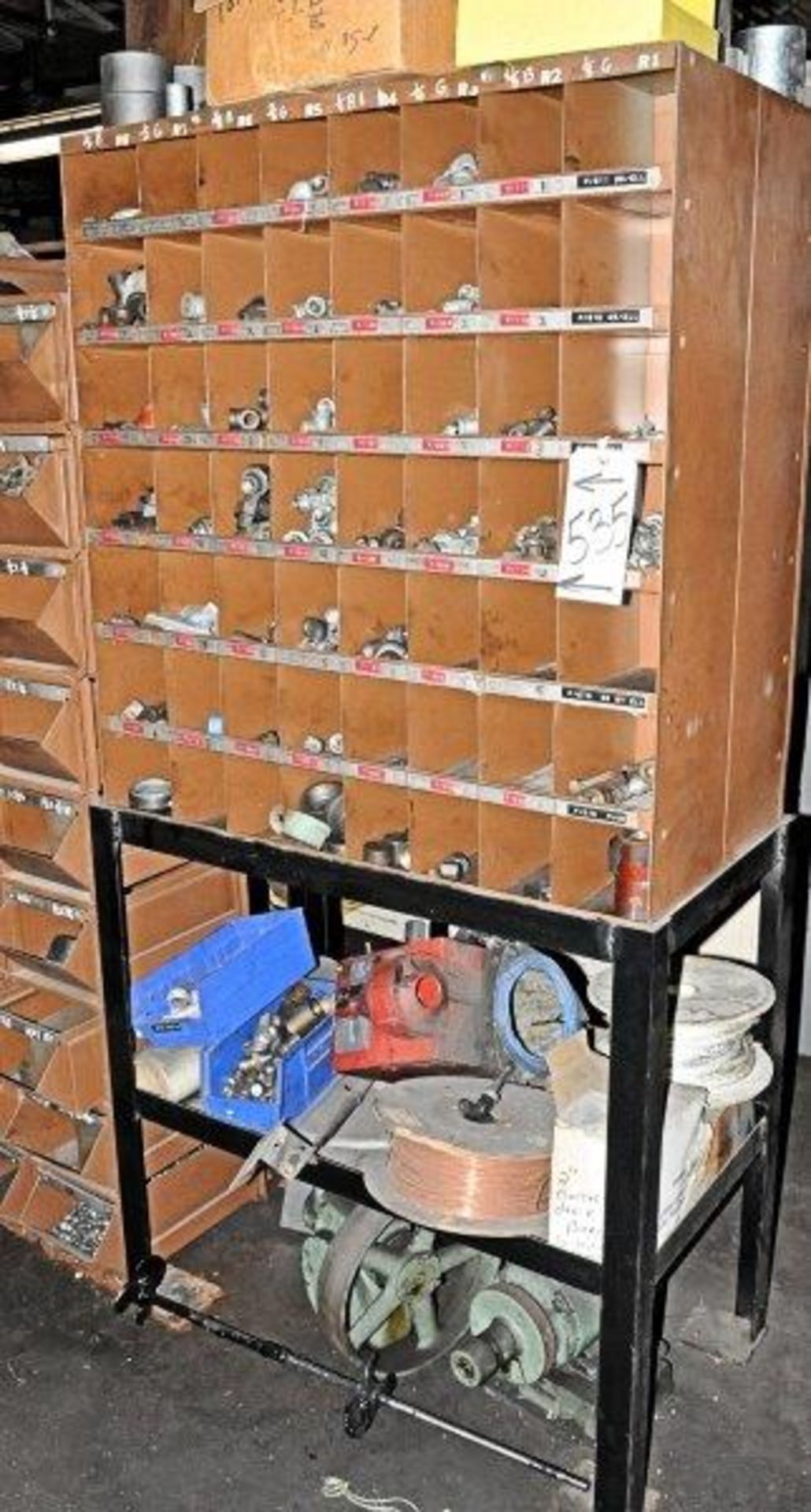 Lot-Bin Racks and Open Bin Organizers with Maintenance Contents in (1) Group, (Maintenance Crib) - Image 6 of 12