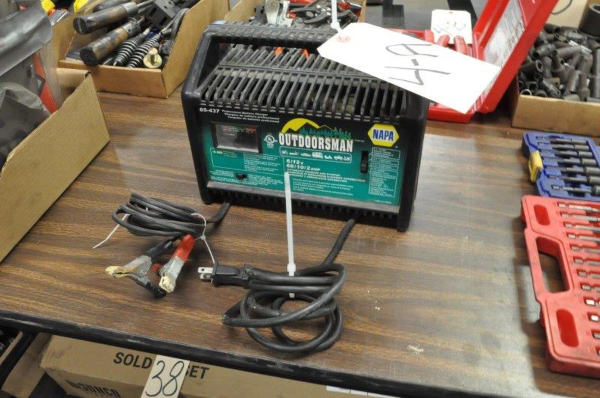 NAPA Outdoorsman 6/12-Volt, 60/10/2-Amp Capacity Battery Charger, (Metal Fab Room)