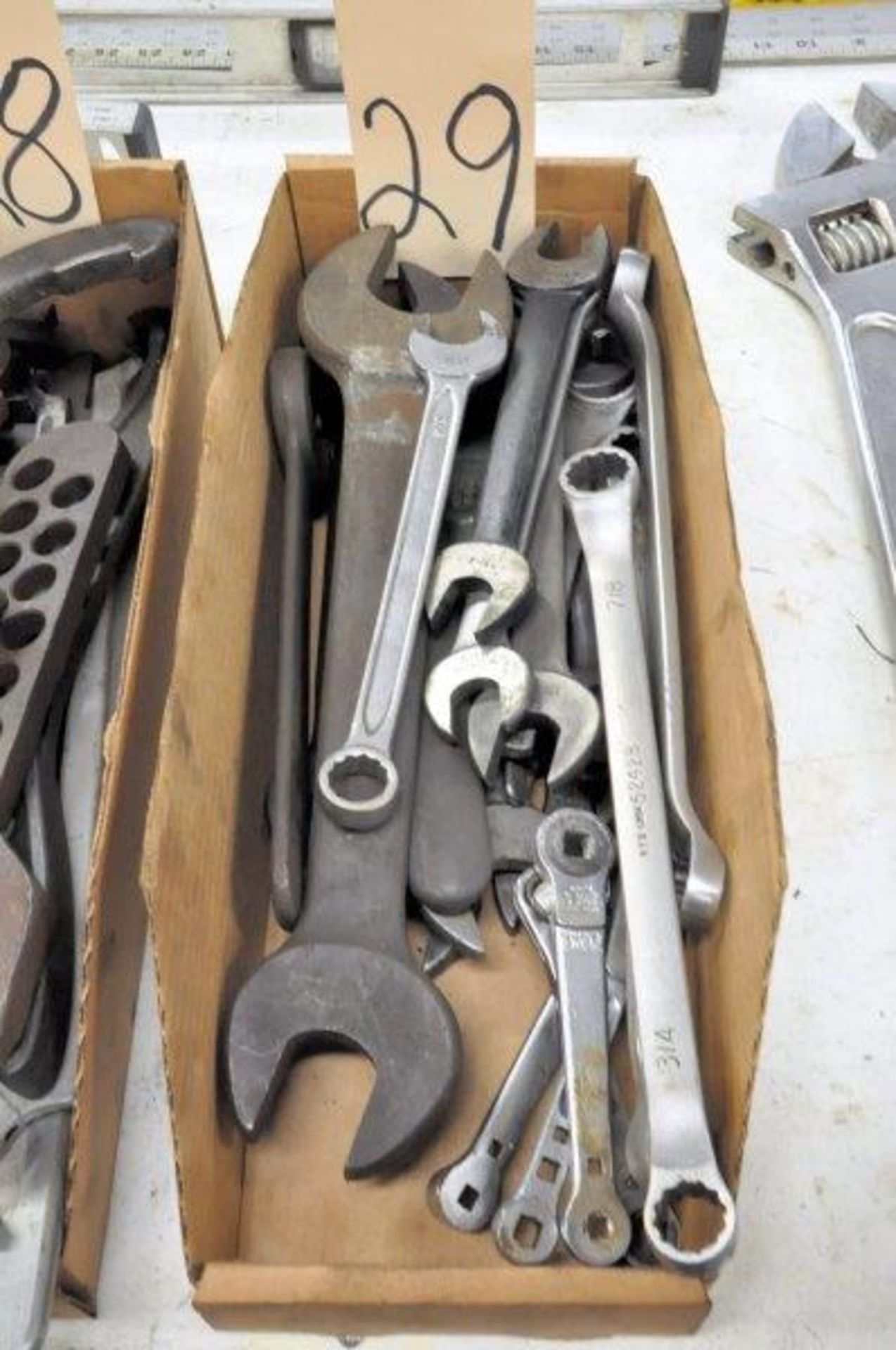 Lot-Mechanics Wrenches in (1) Box, (Metal Fab Room)