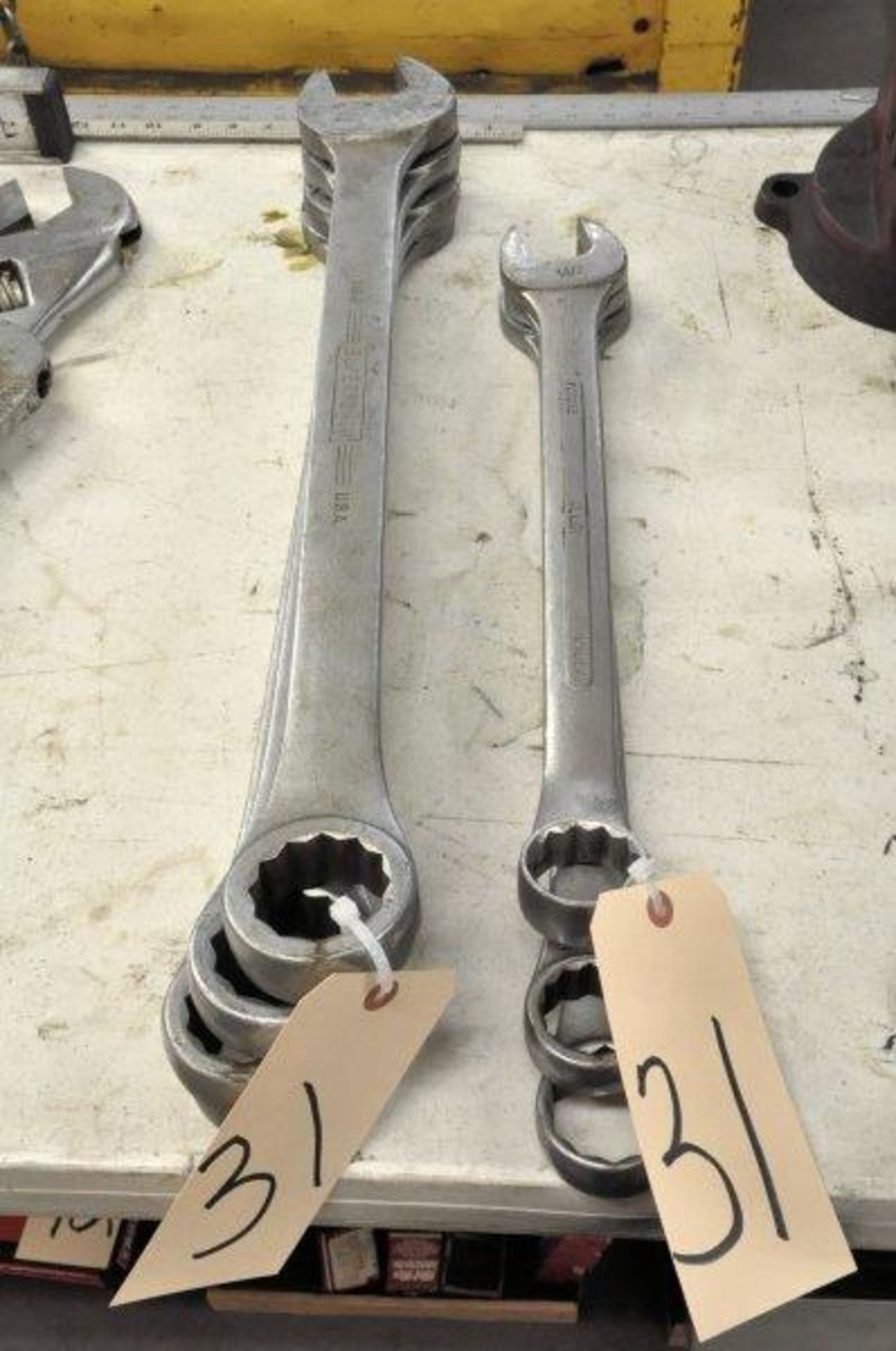 Lot-(7) Large Mechanics Wrenches, (Metal Fab Room)