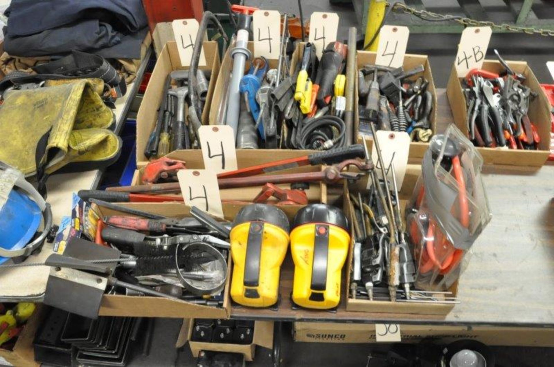 Lot-Asst'd Hand Tools in (7) Boxes, (Metal Fab Room)