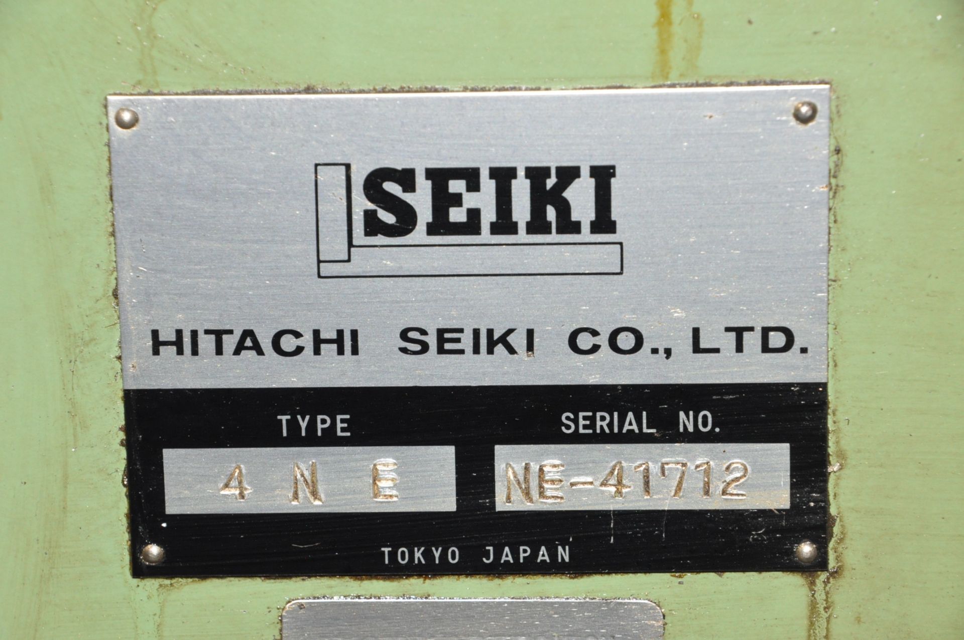Hitachi-Seiki Model 4NEII-600, CNC Turning Center, S/n NE-41712, Hitachi Seiki System 6T CNC - Image 11 of 11