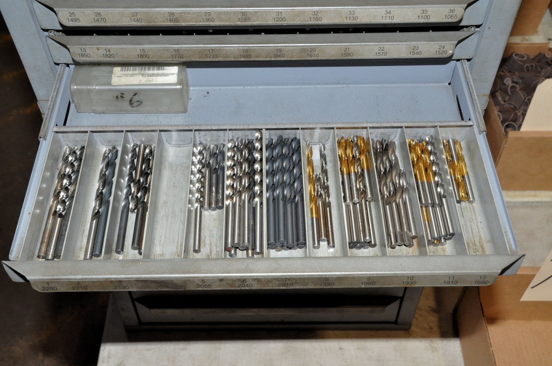 Lot-(3) Huot Drill Index Cabinets with Contents - Image 6 of 12