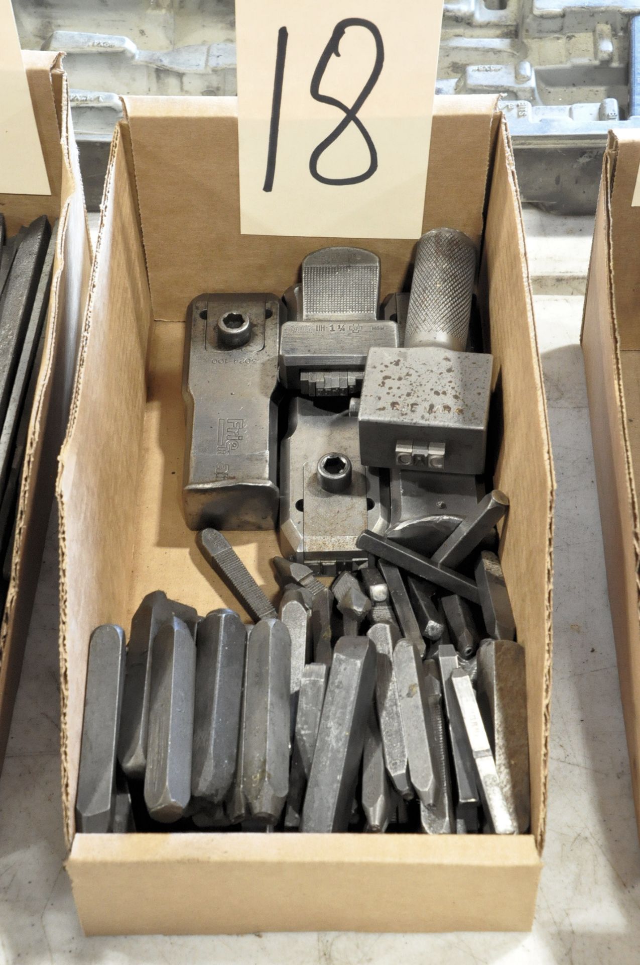 Lot-Adjustable Hand Stamp Tools and Stamps in (1) Box