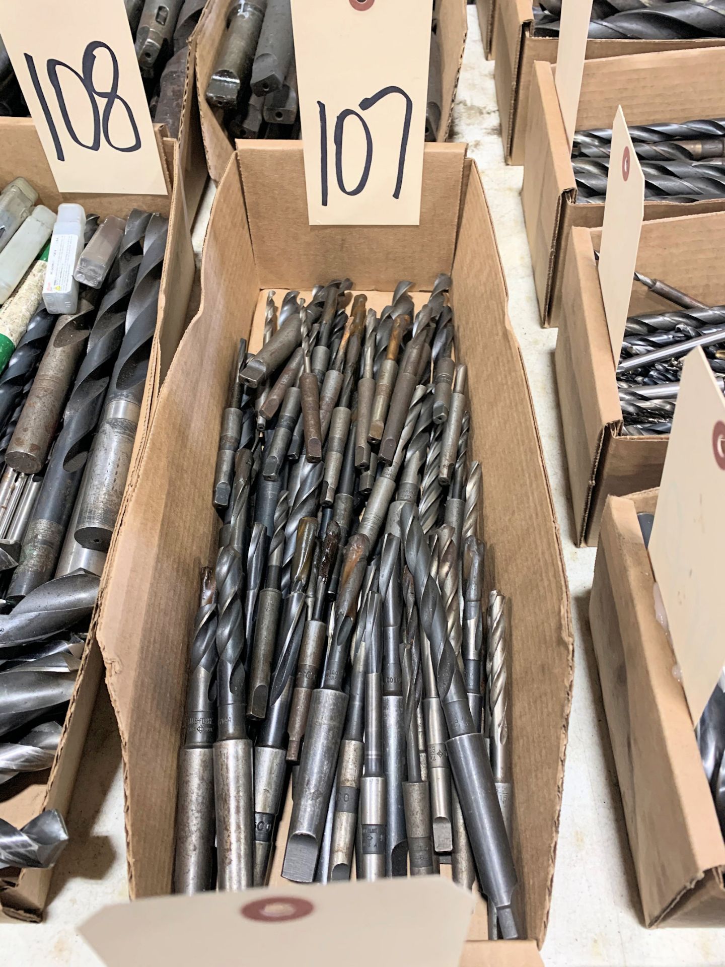 Lot-Taper Shank Drills in (1) Box