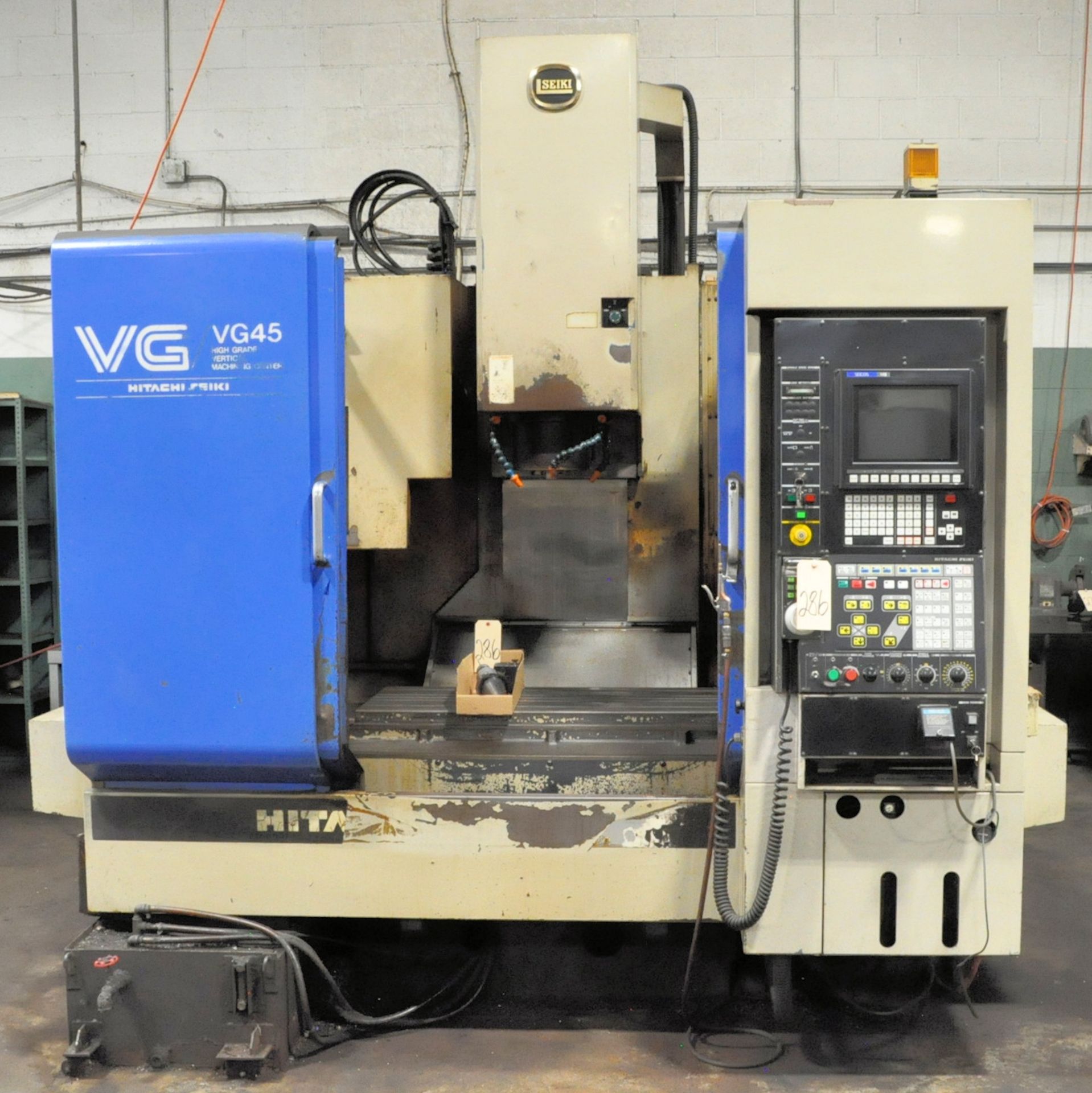 Hitachi-Seiki Model VG45, CNC Vertical Machining Center, S/n VG-45042, 20-Automatic Tool Changer,