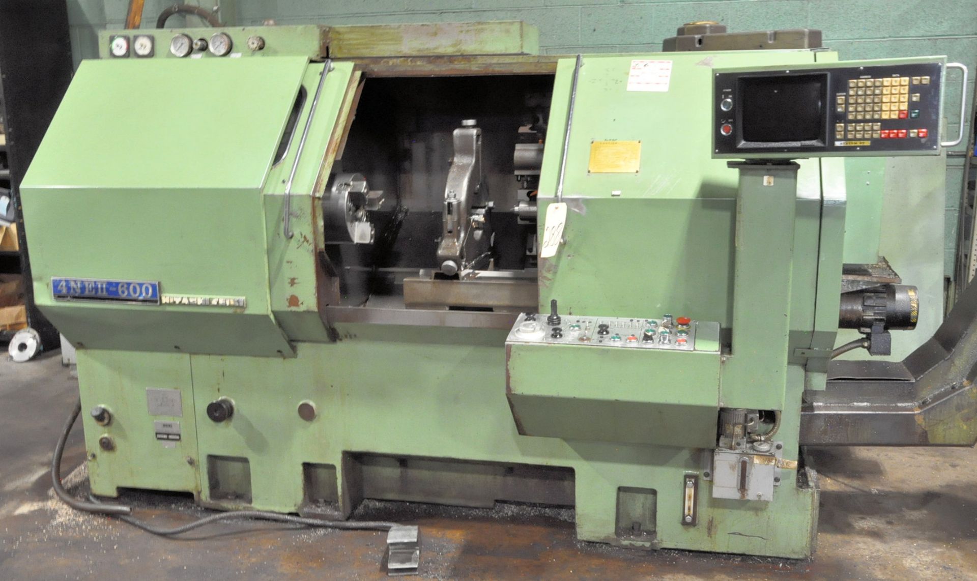 Hitachi-Seiki Model 4NEII-600, CNC Turning Center, S/n NE-41712, Hitachi Seiki System 6T CNC - Image 2 of 11