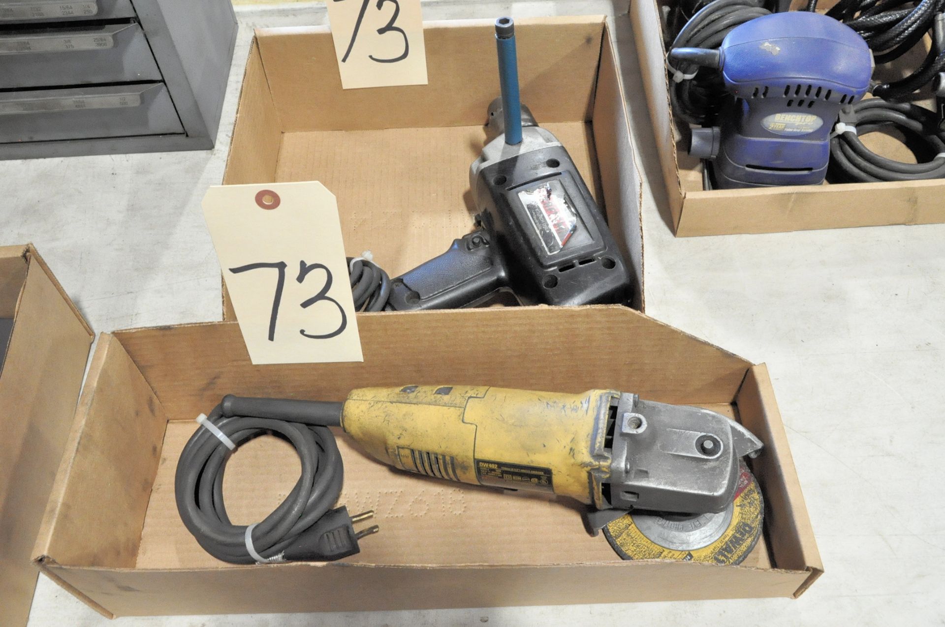 Lot-(1) DeWalt DW402, 4 1/2" Electric Angle Grinder in (1) Box with (1) Craftsman 1/2" Electric