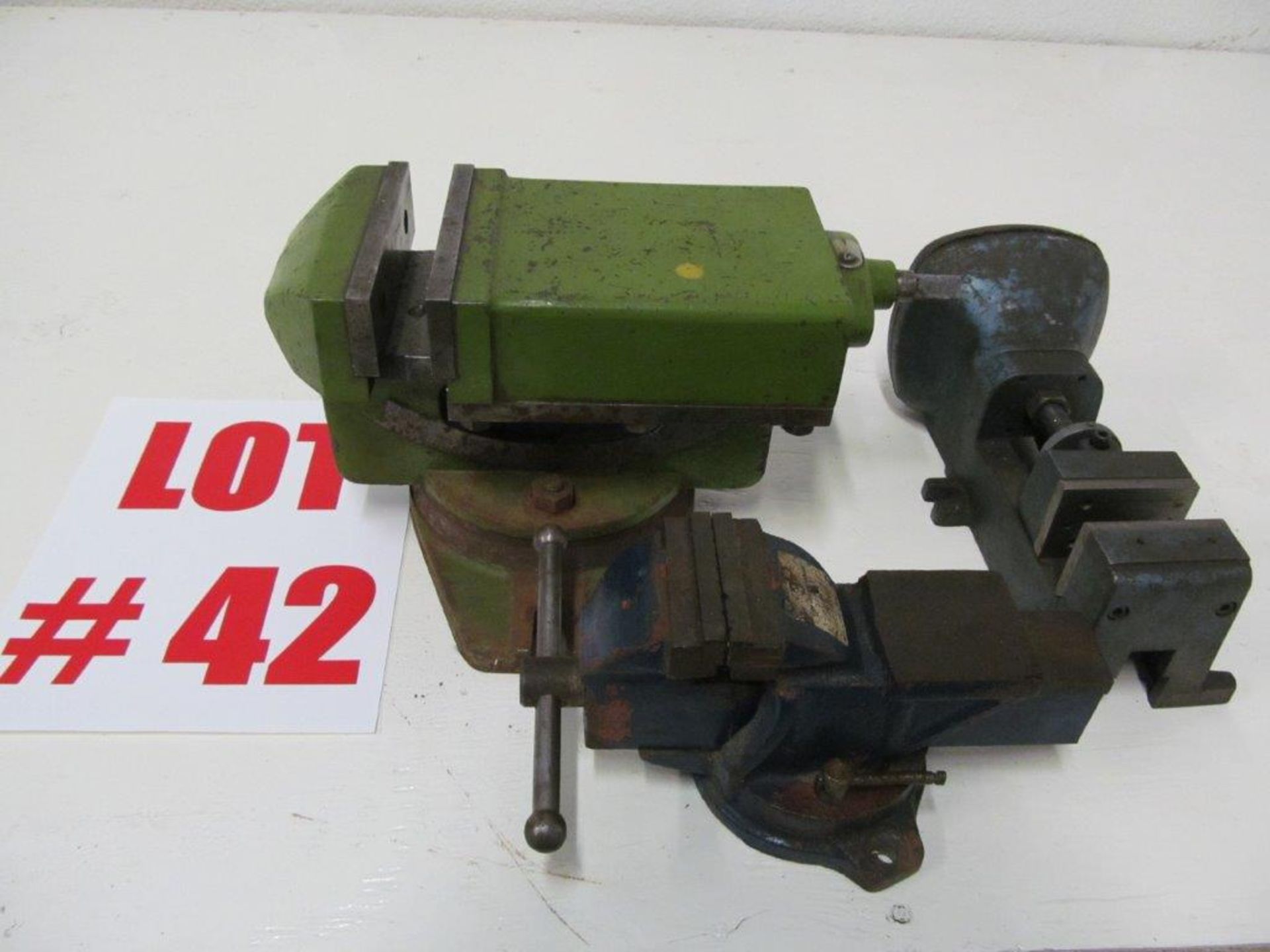 (1) LOT ASSORTED VISES CONSISTING OF 6'' MILLING VISE, 3'' BENCH VISE 7 3'' AIR-OP VISE -