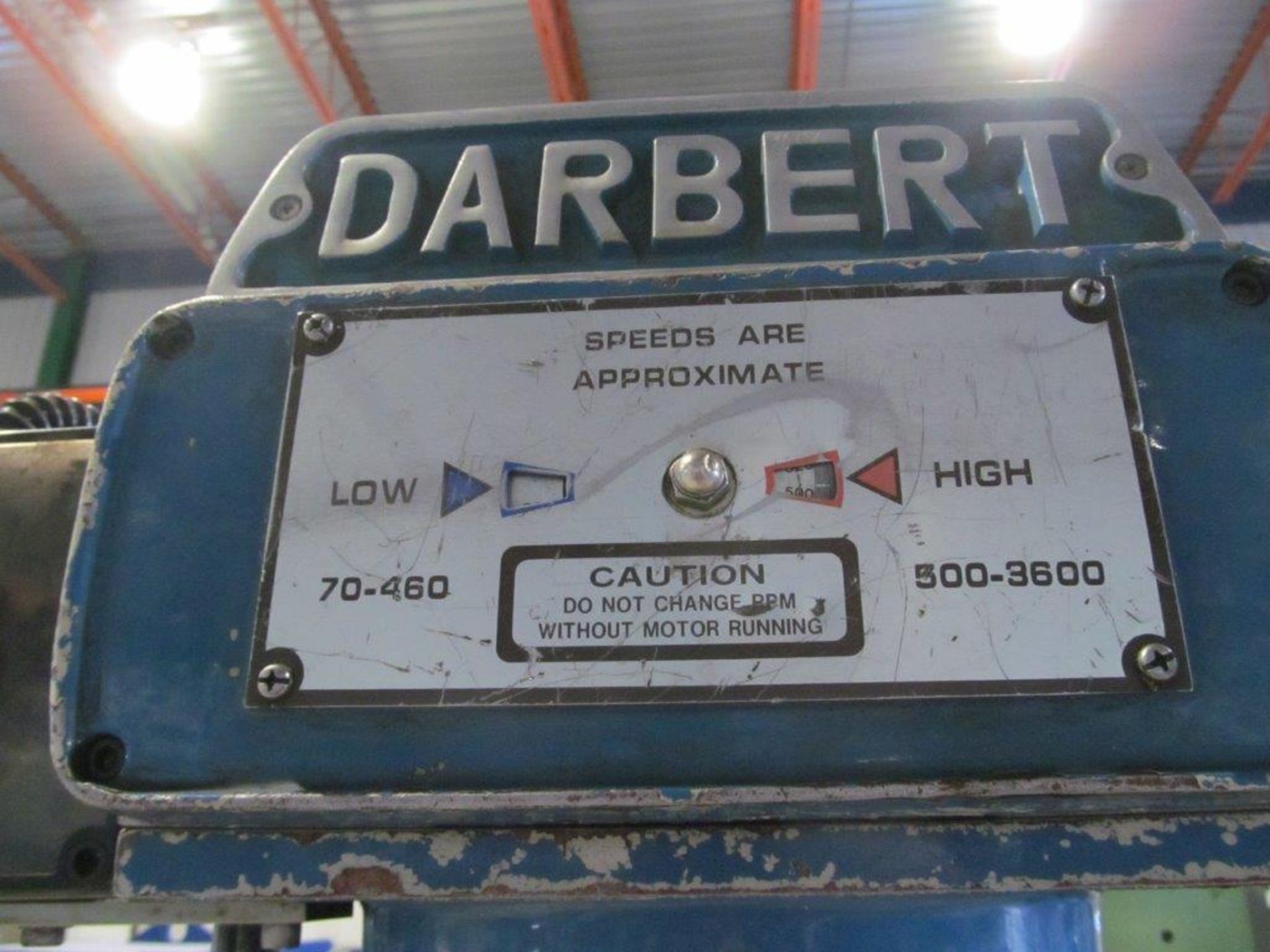 DARBERT MILLING MACHINE, S/N 8011, 48'' X 12'' - LOCATION, MONTREAL, QUEBEC - Image 4 of 4