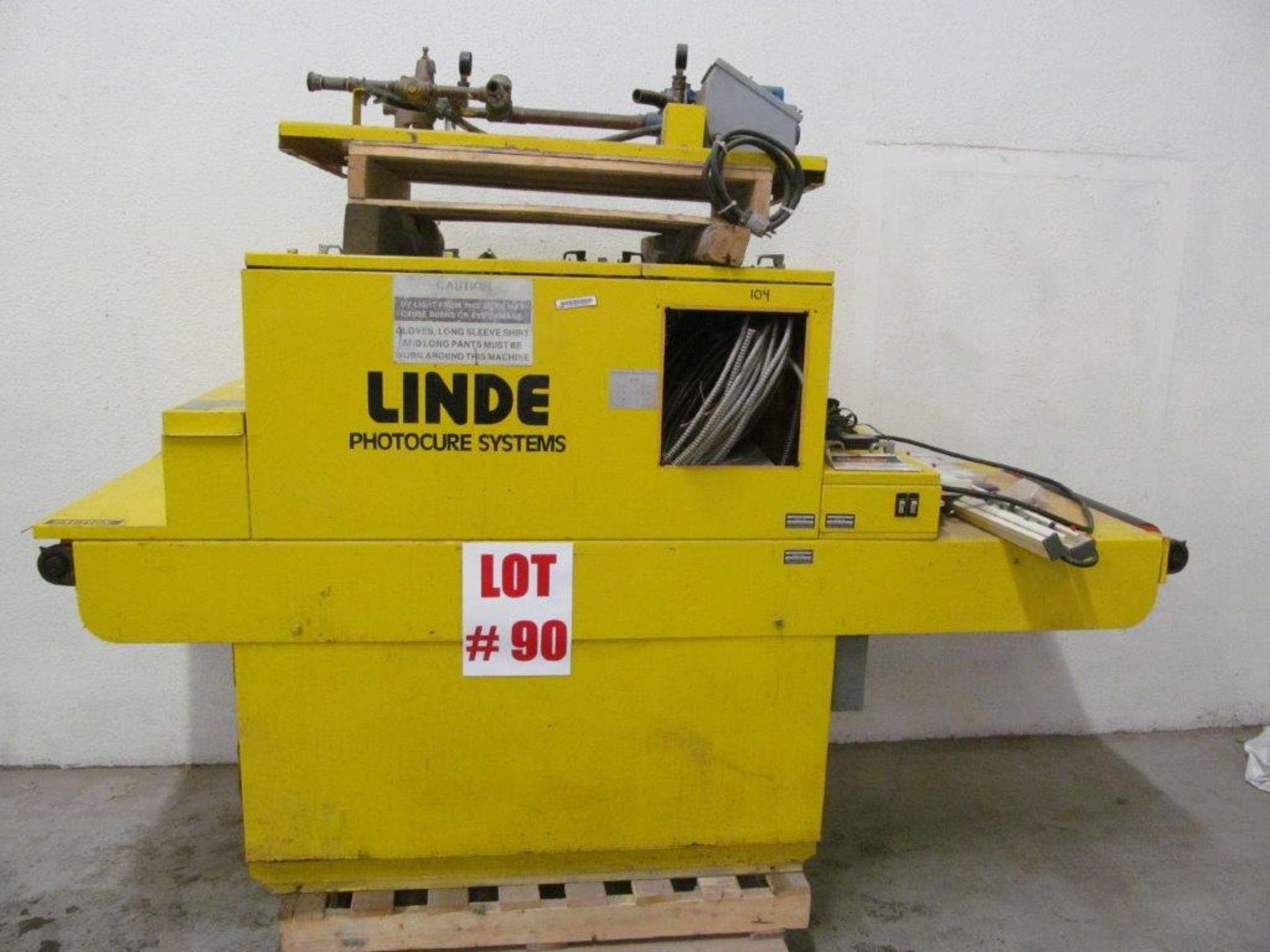 LINDE PHOTO CURE SYSTEMS, C/W PHOTO CURE UNIT/TEXTURING MODULE/CONVEYOR SYSTEM - Image 2 of 7