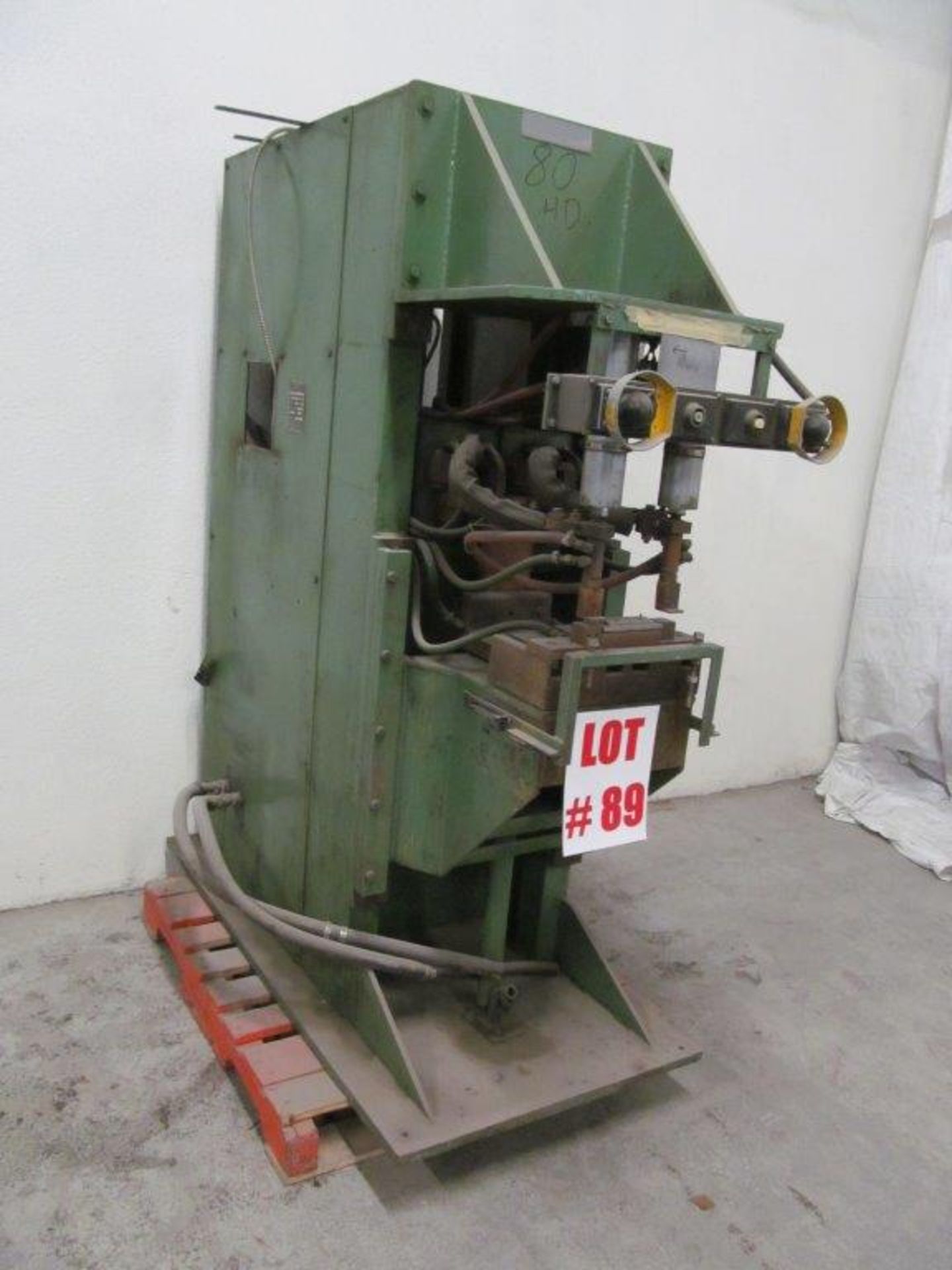 MAWER DUAL HEAD SPOT WELDER, 2 X 120KVA COPPER (SOLID) ELECTRODES, 575V/3PH/60C - LOCATION,