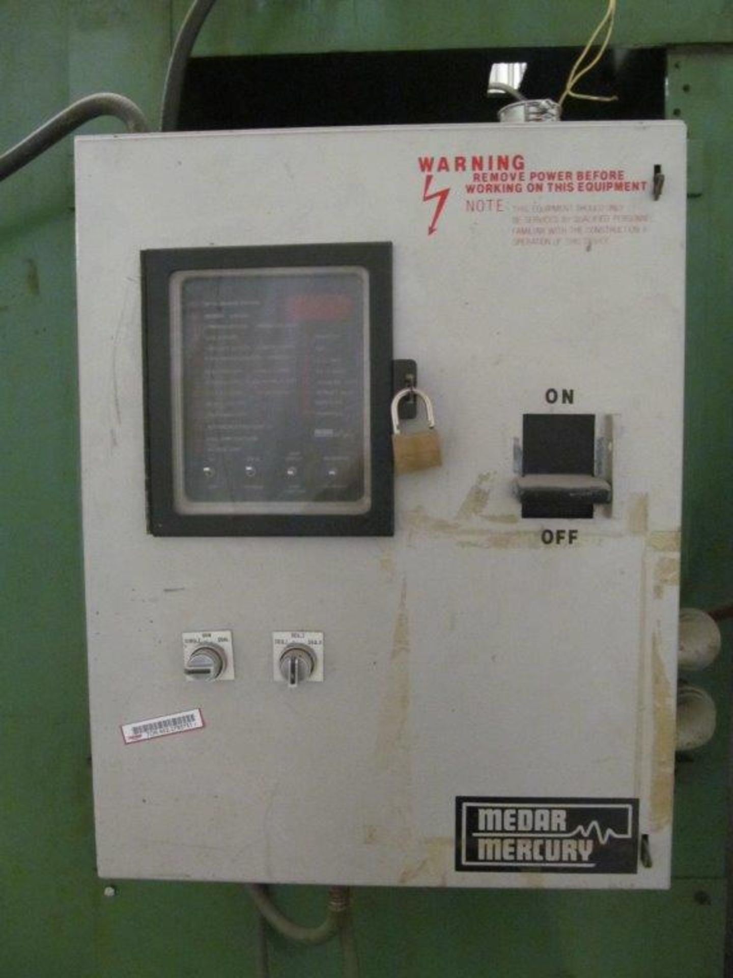 MAWER DUAL HEAD SPOT WELDER, 2 X 120KVA COPPER (SOLID) ELECTRODES, 575V/3PH/60C - LOCATION, - Image 5 of 6