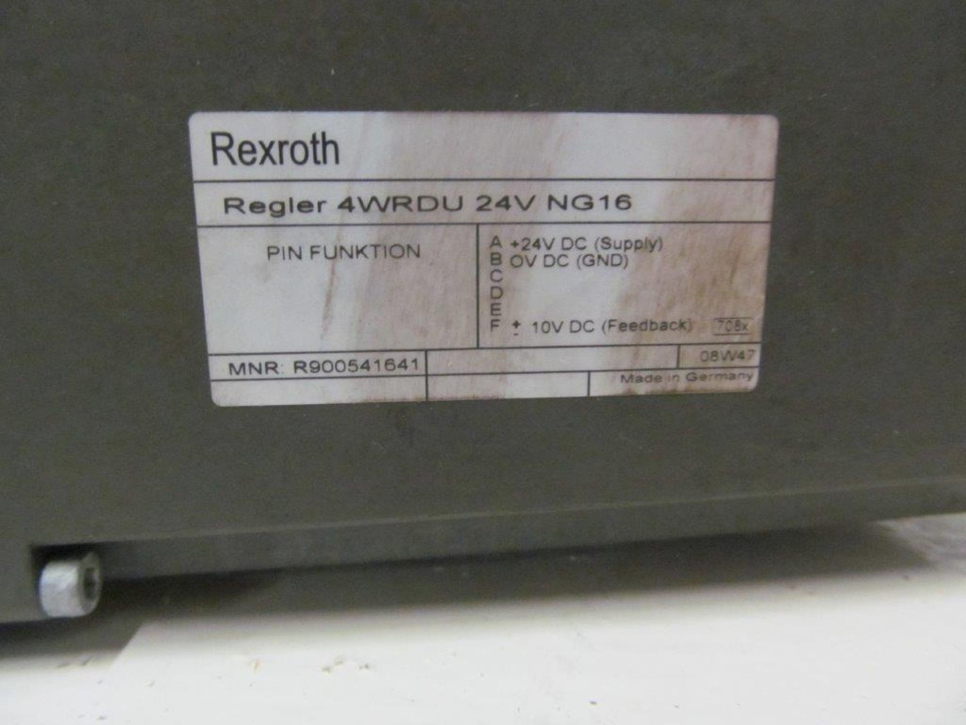 (1) LOT (4) REXROTH CONTROL VALVES, MODEL 4WRDV, 24V NG16 (3) NEW & (1) USED - Image 3 of 5