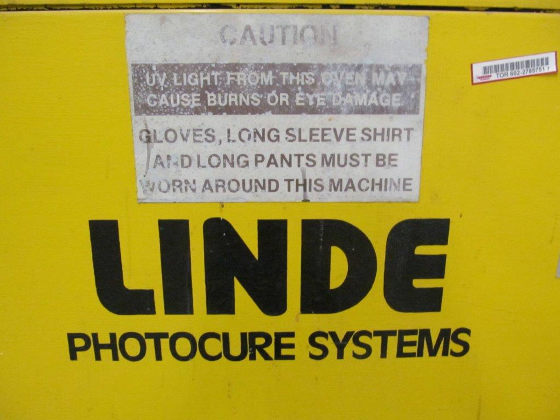 LINDE PHOTO CURE SYSTEMS, C/W PHOTO CURE UNIT/TEXTURING MODULE/CONVEYOR SYSTEM - Image 6 of 7