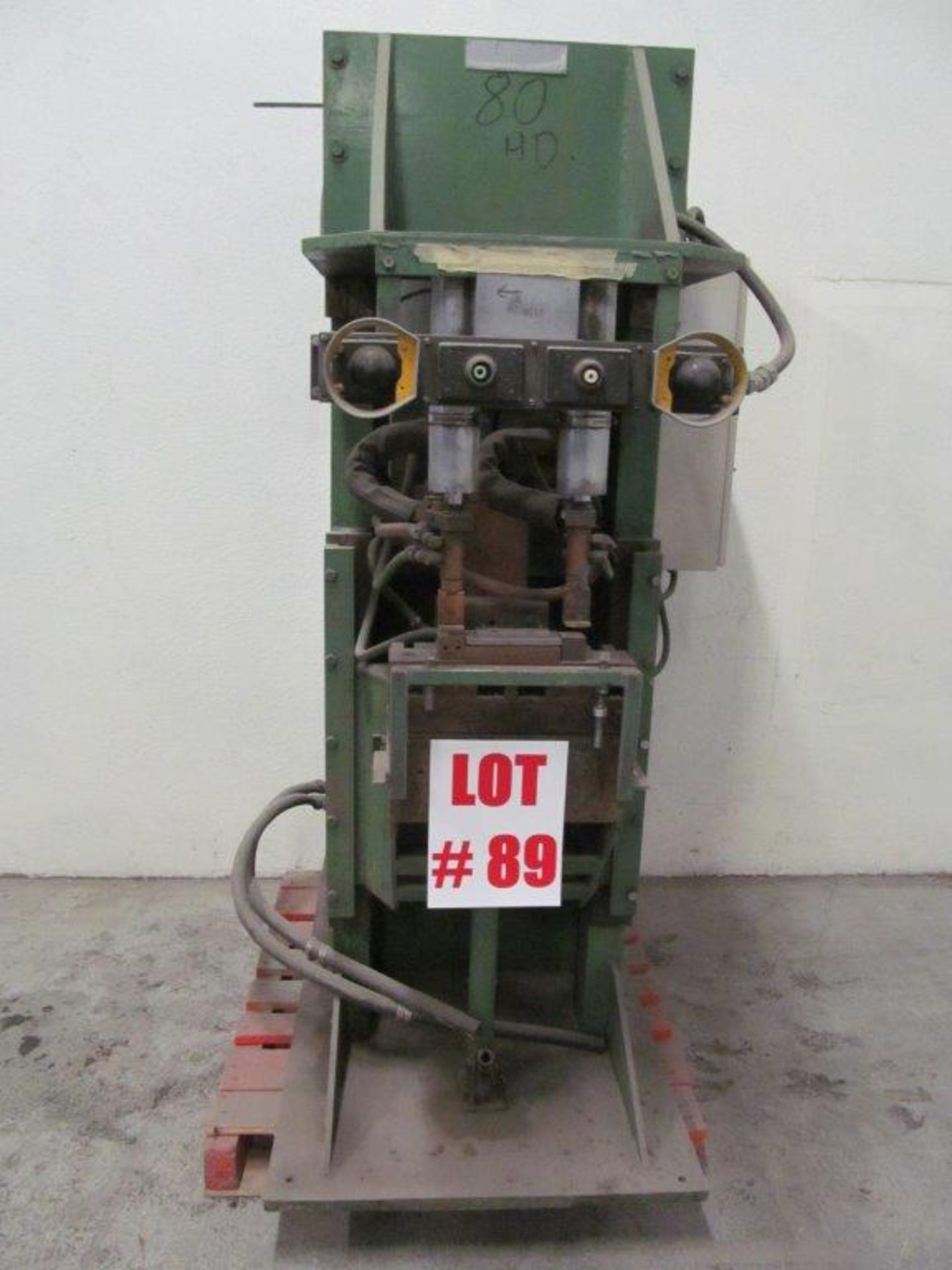 MAWER DUAL HEAD SPOT WELDER, 2 X 120KVA COPPER (SOLID) ELECTRODES, 575V/3PH/60C - LOCATION, - Image 2 of 6