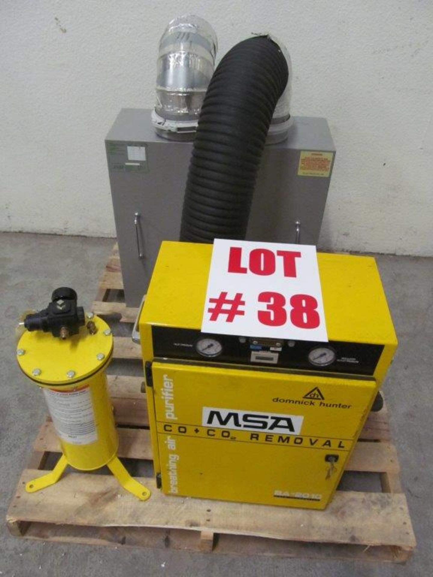 MSA CO + CO2 REMOVER, DOMNICK HUNTER BREATHING AIR PURIFIER 2010, S/N 067-37643 - LOCATION, - Image 2 of 5