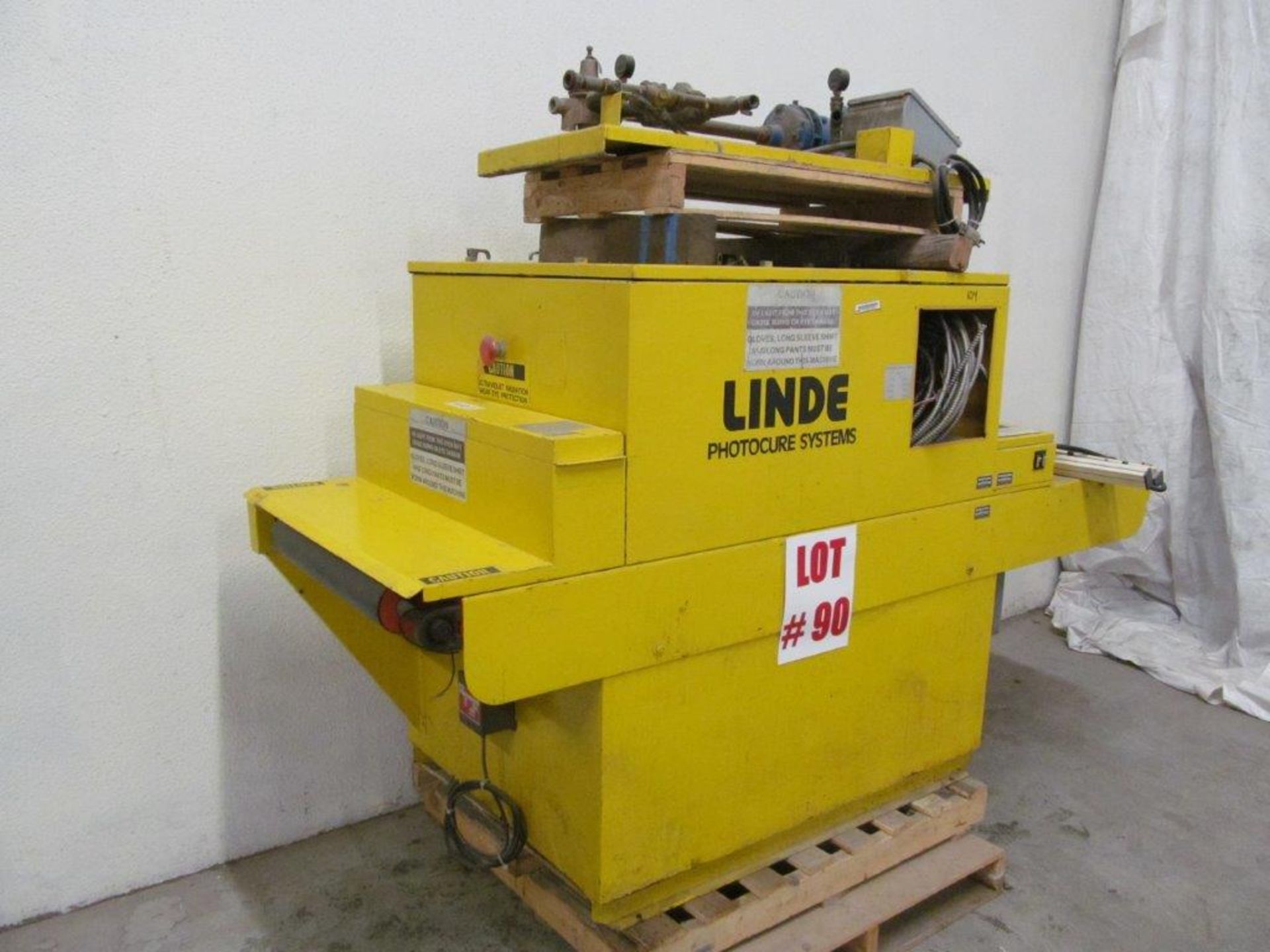 LINDE PHOTO CURE SYSTEMS, C/W PHOTO CURE UNIT/TEXTURING MODULE/CONVEYOR SYSTEM