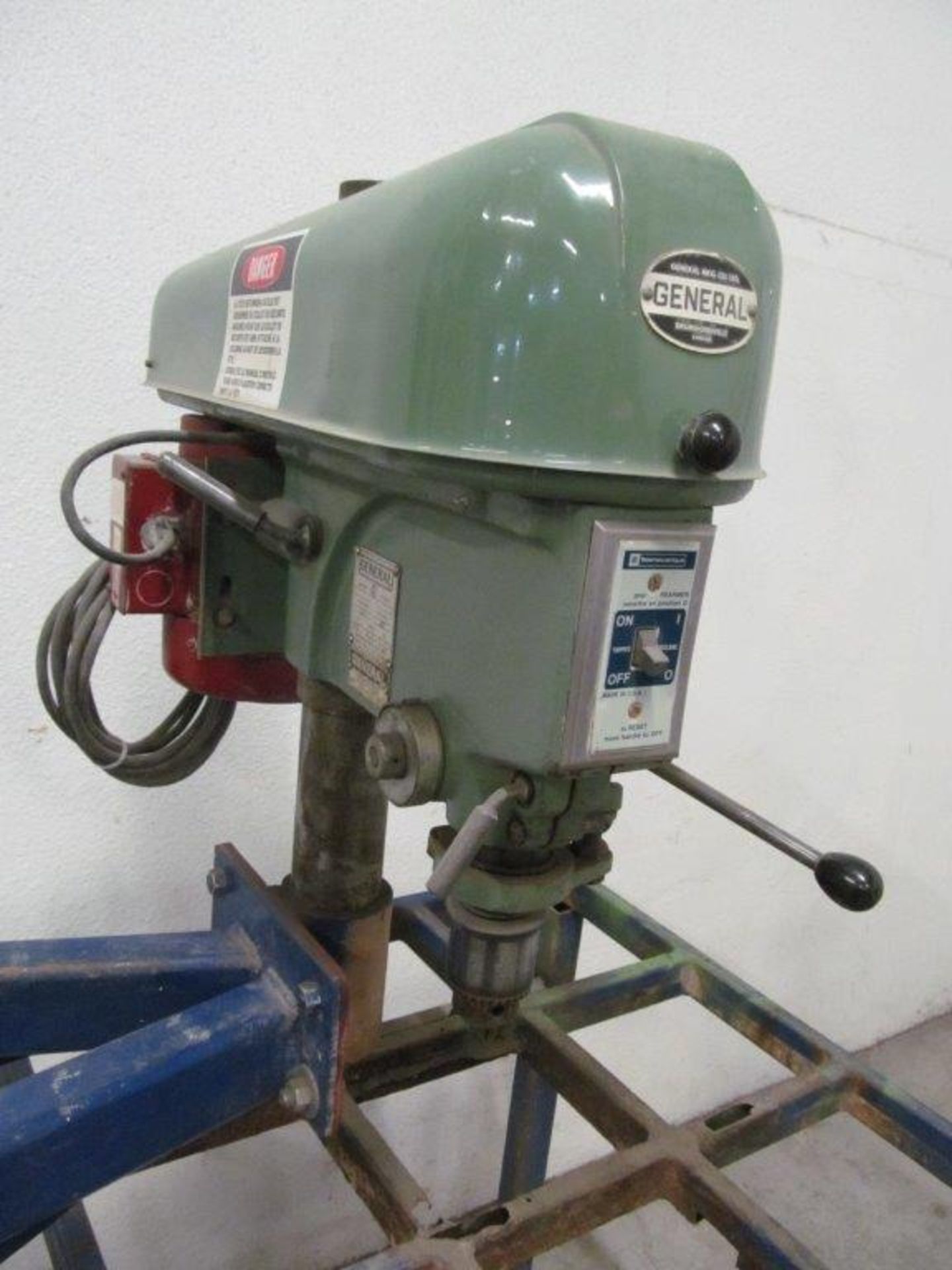 GENERAL DRILL PRESS ON STAND, 1/2 HP MOTOR, 110V/1PH/60C - LOCATION, HAWKESBURY, ONTARIO - Image 2 of 3