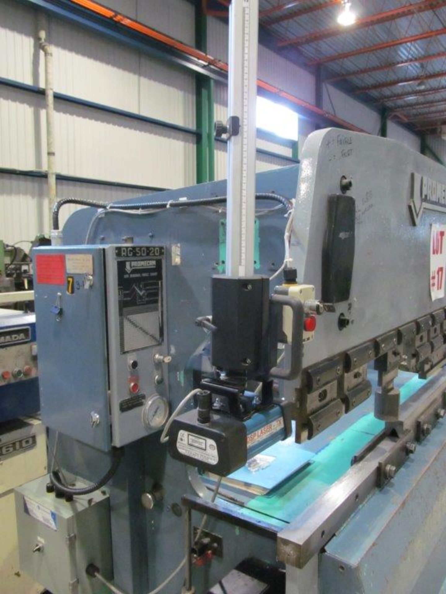 PROMECAN PRESS BRAKE, MDL. RG50-20, S/N 02-50-20-750, 6' X 50 TON - LOCATION, MONTREAL, QUEBEC - Image 3 of 6