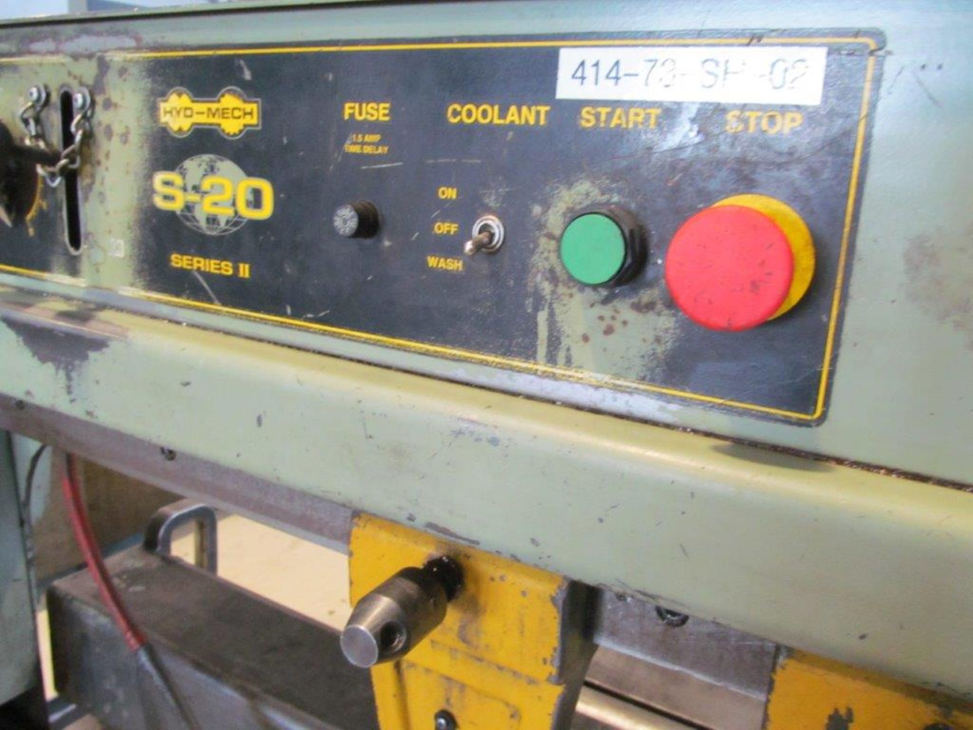 HYD-MECH HORIZONTAL BAND SAW, MODEL A-20, S/N 61298102, 13'' X 18'' - LOCATION, MONTREAL, QUEBEC - Image 3 of 6