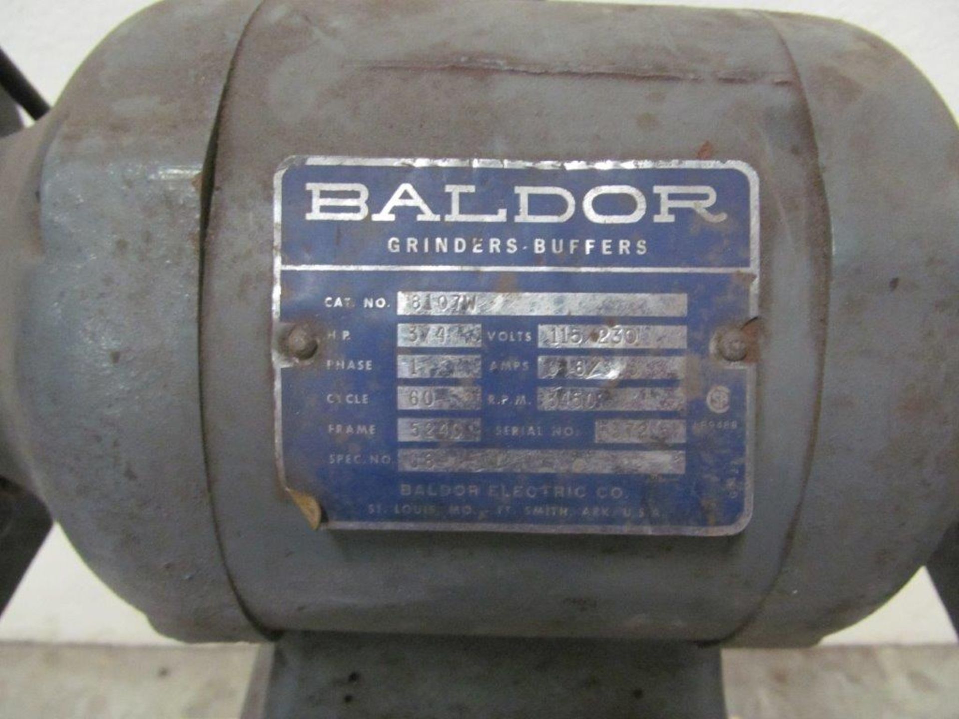 BALDOR PEDESTAL GRINDER, 6'' WHEELS, 3/4 HP, 115V/230V/1PH/60C - LOCATION, HAWKESBURY, ONTARIO - Image 2 of 2