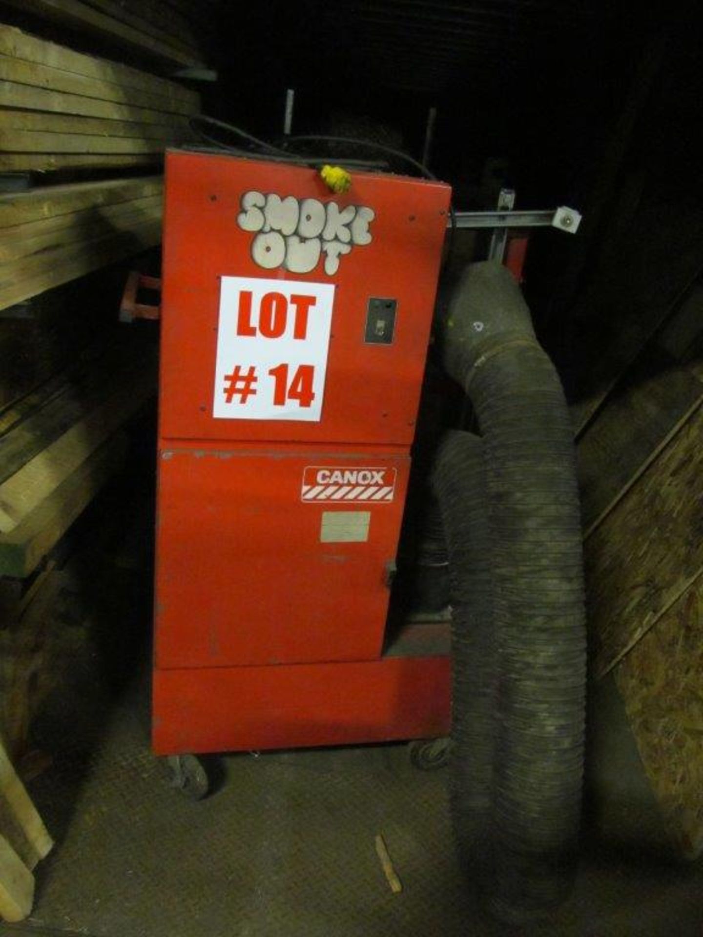 CANOX SMOKE OUT FUME EXTRACTOR, C/W FILTER, 110V/1PH/60C (IN PLANT) - LOCATION, MONTREAL QUEBEC