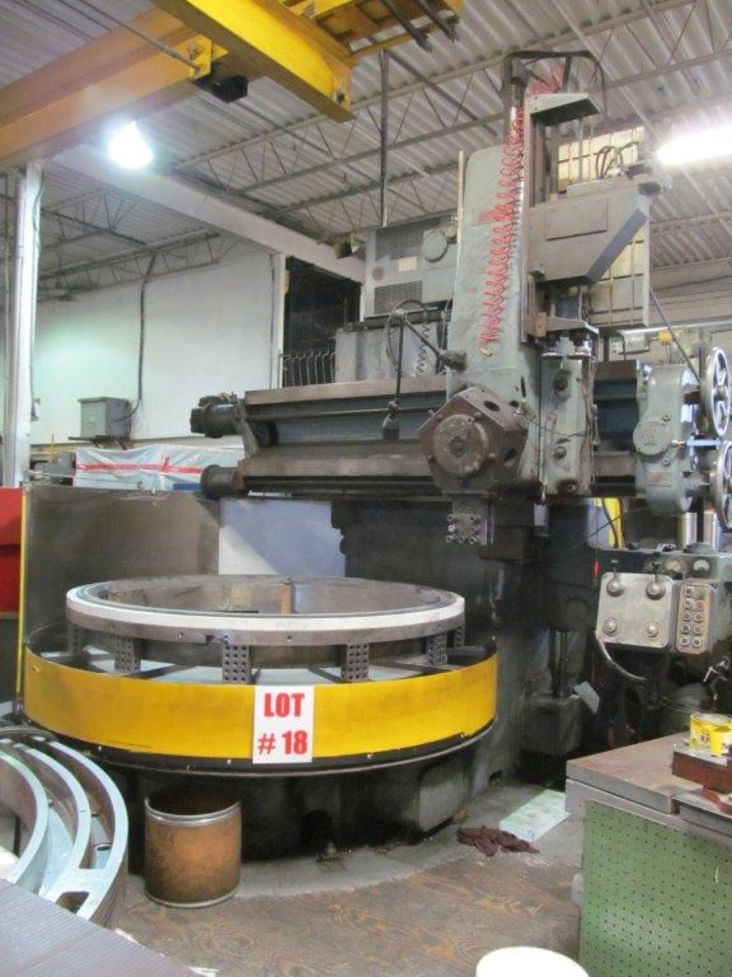 WEBSTER & BENNET VERTICAL BORING MILL,72'' TABLE, 84'' SWING (IN PLANT) - LOCATION, MONTREAL, QUEBEC