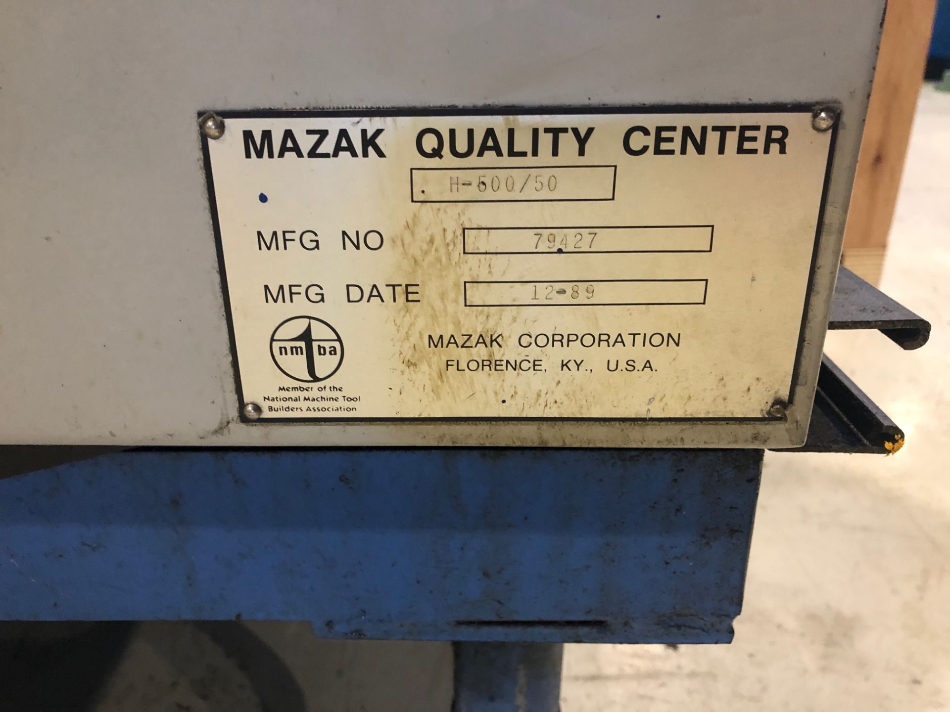 MAZAK HORIZONTAL MACHINE CENTER, MDL H500/50, *NOT FOR OFFSHORE EXPORT* - LOCATION, MONTREAL, QUEBEC - Image 7 of 8